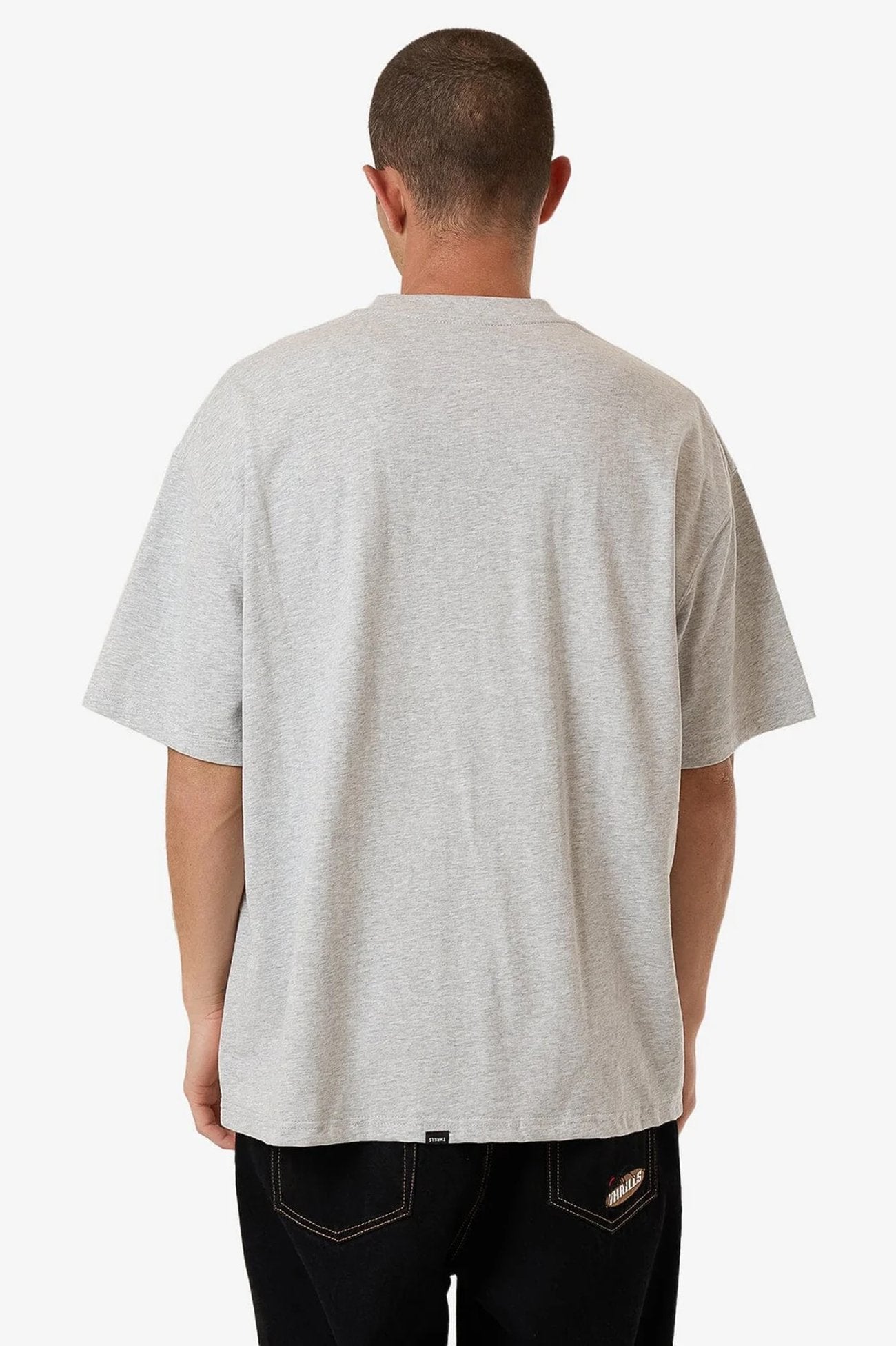 Roosevelt Box Fit Oversize Tee Snow Marle