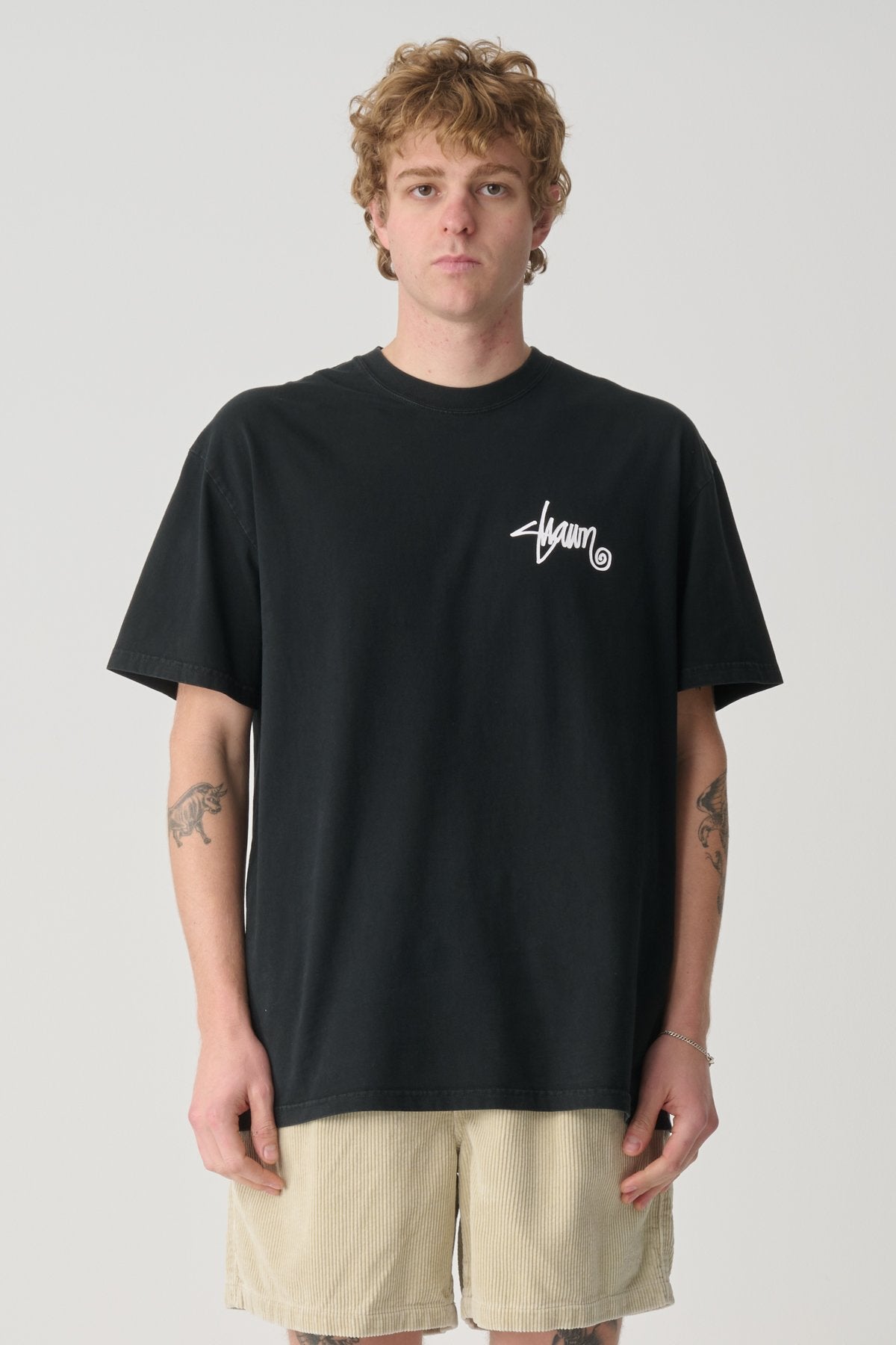 Roots Dot Tee Washed Black