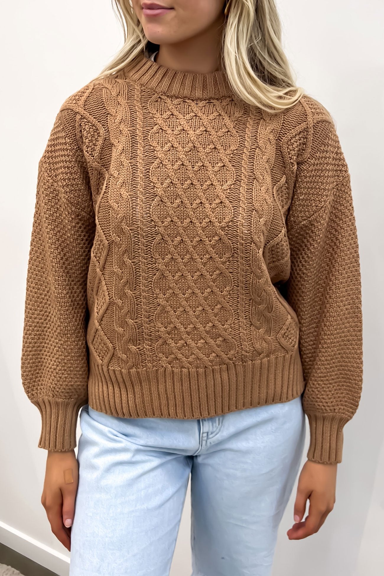 Rue Knit Sweater Tan