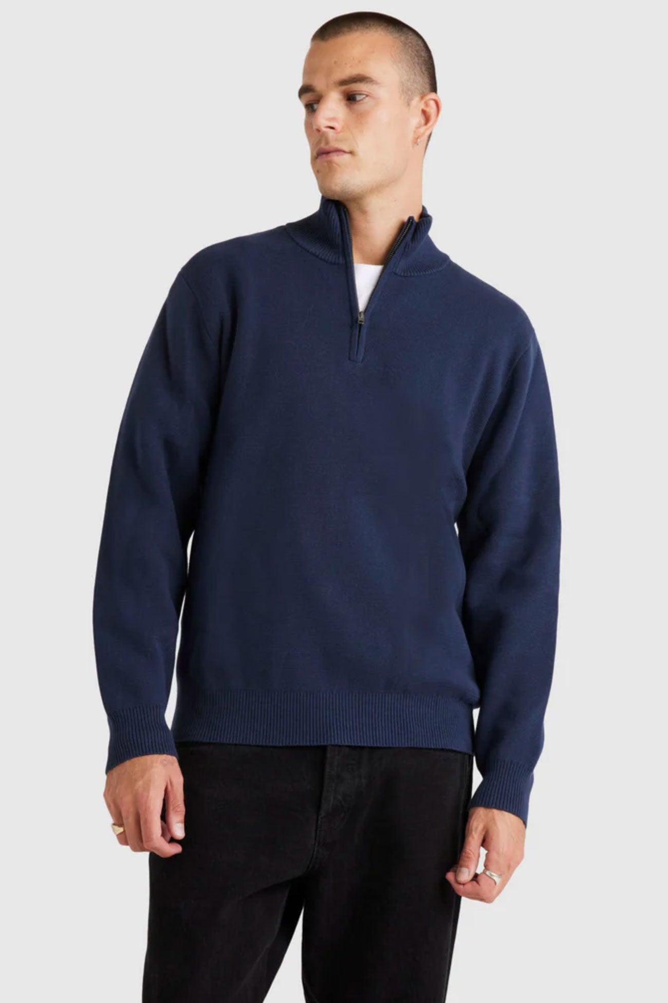 Duke Quarter Zip Moody Blue