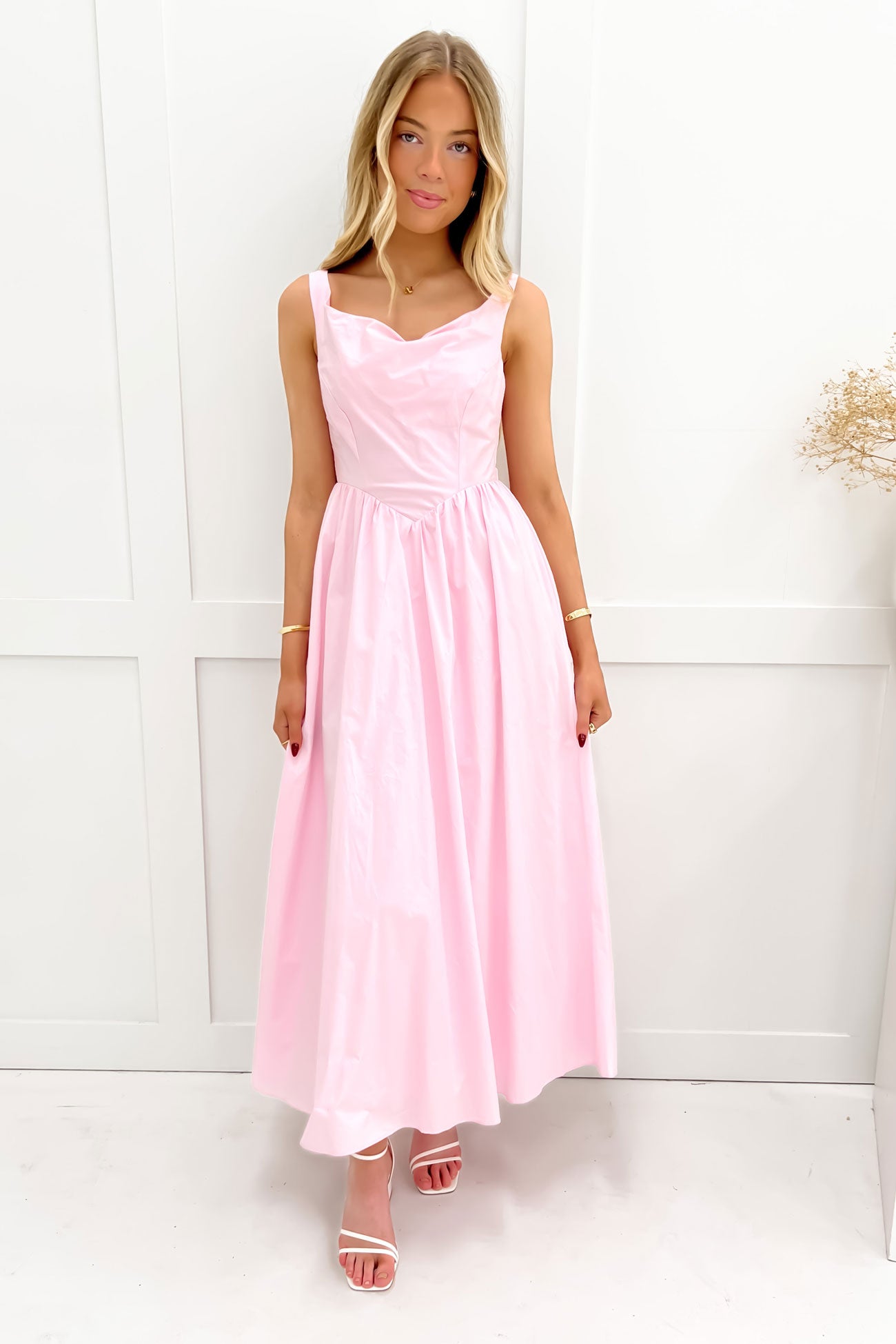 Shamira Midi Dress Pink