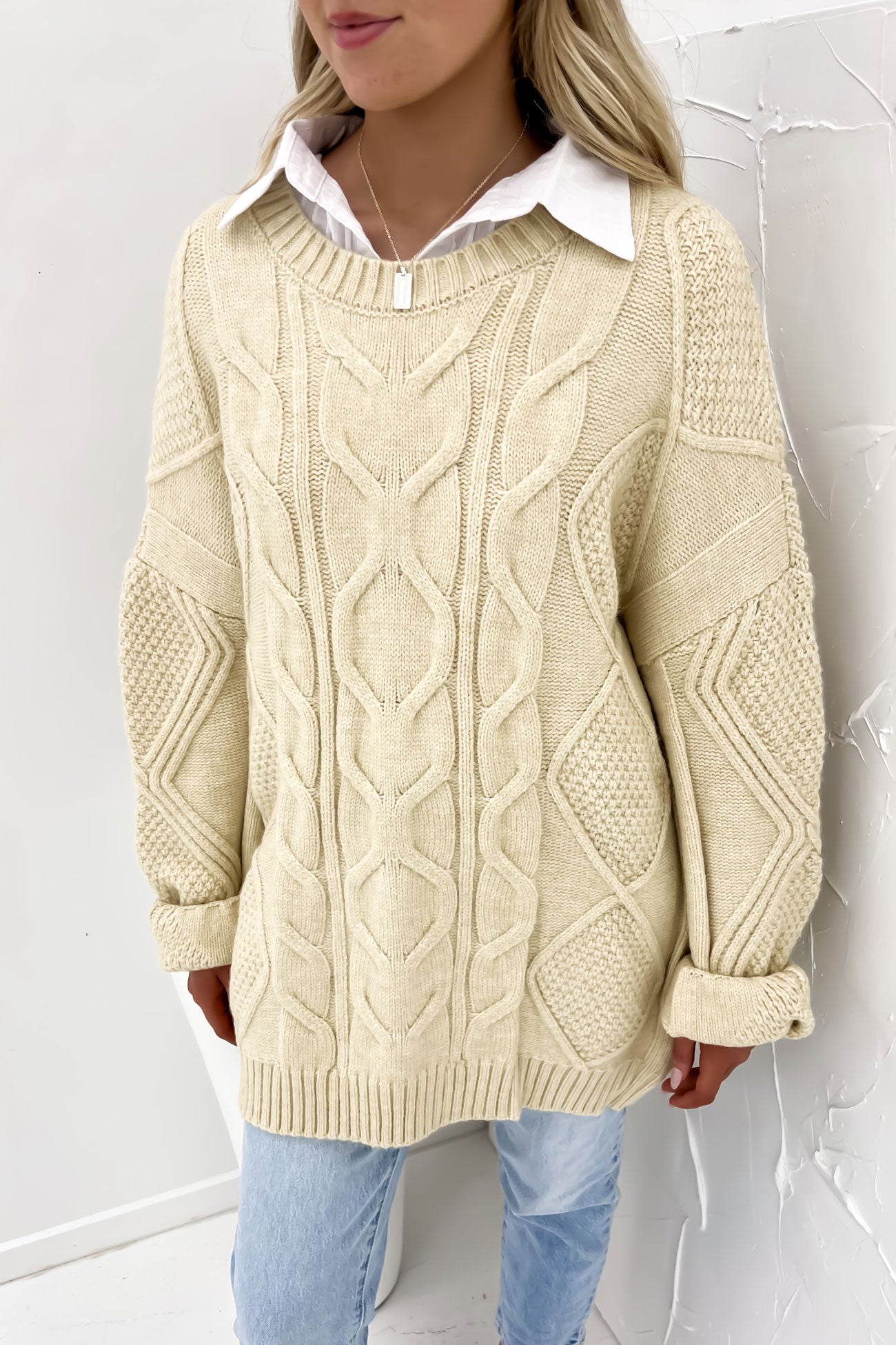 Sharni Knit Cream