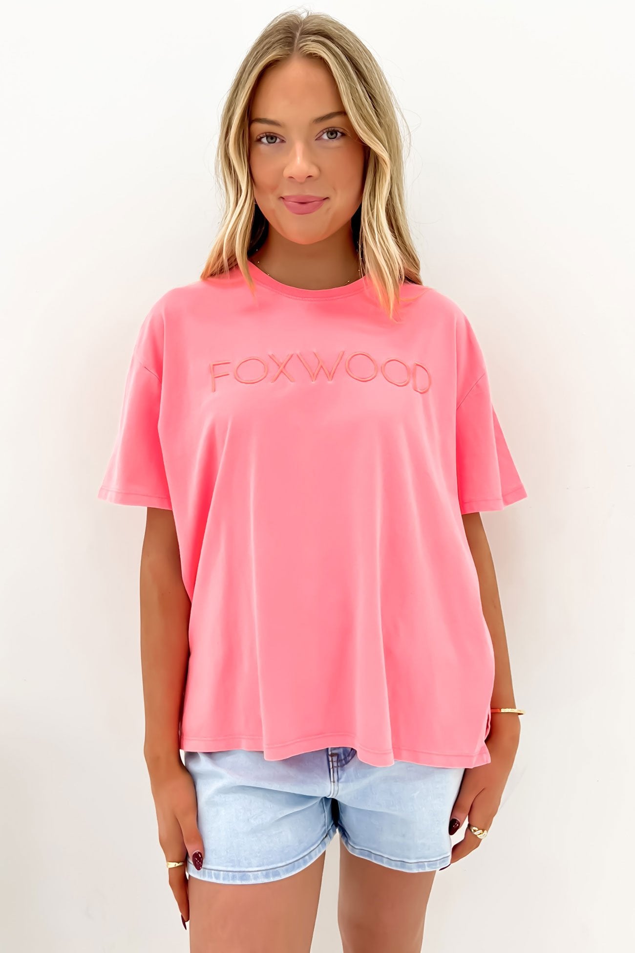 Simplified Tee Neon Pink