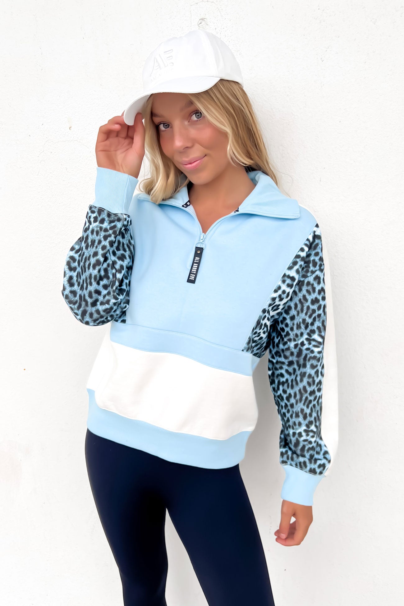 Ski Lodge 1/4 Zip Light Blue