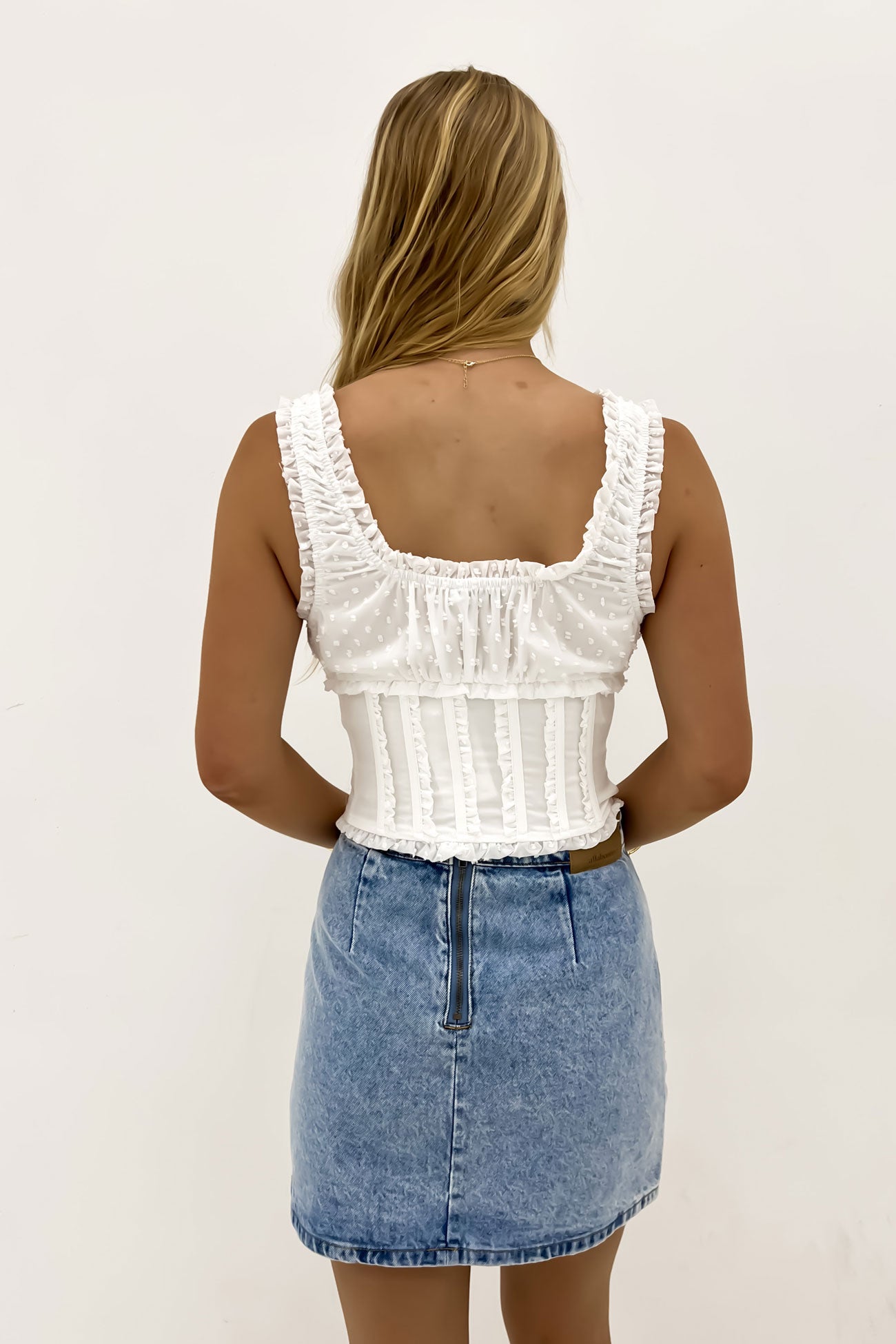 Sopha Corset Top Ivory