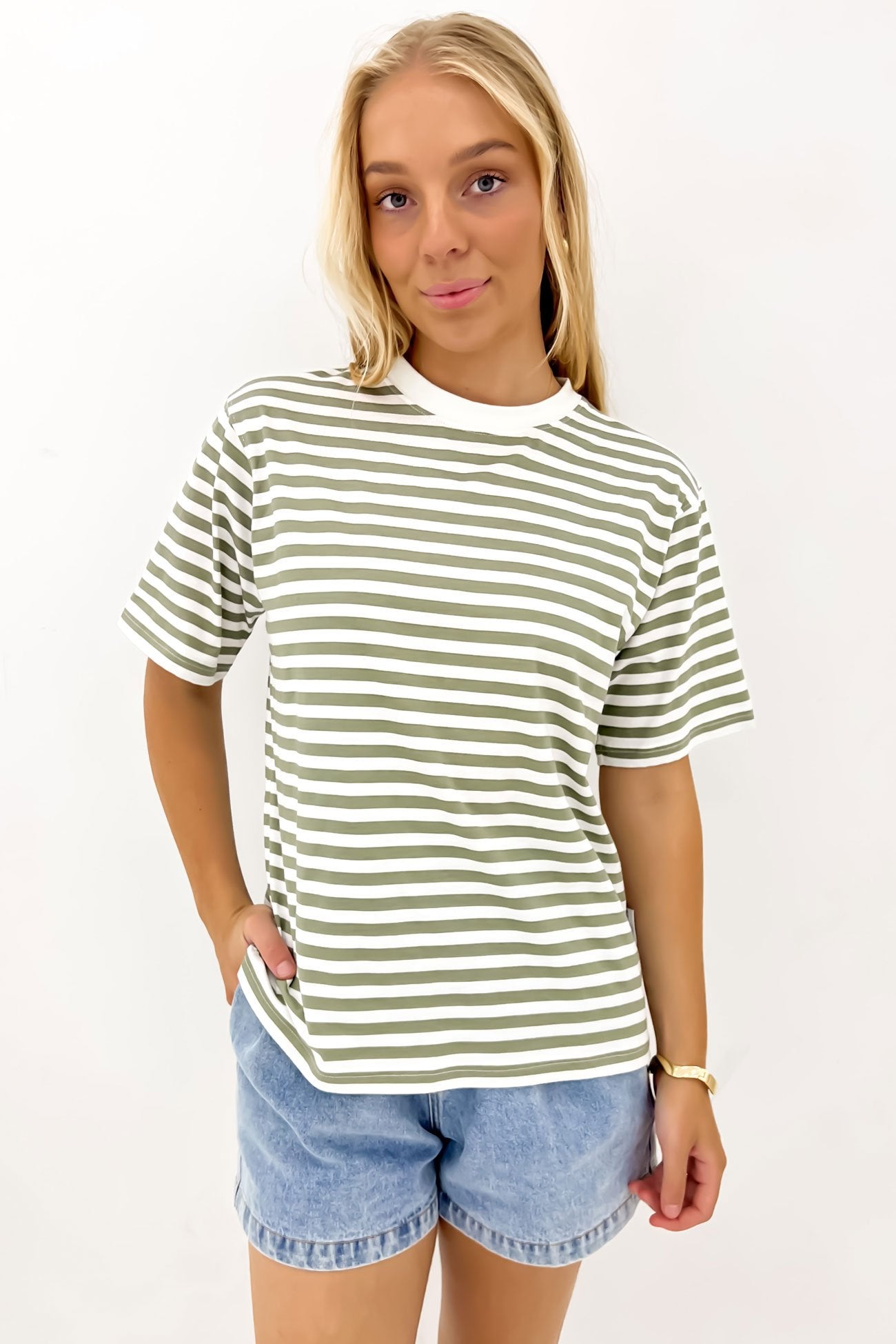 Sophie Tee Palm Stripe