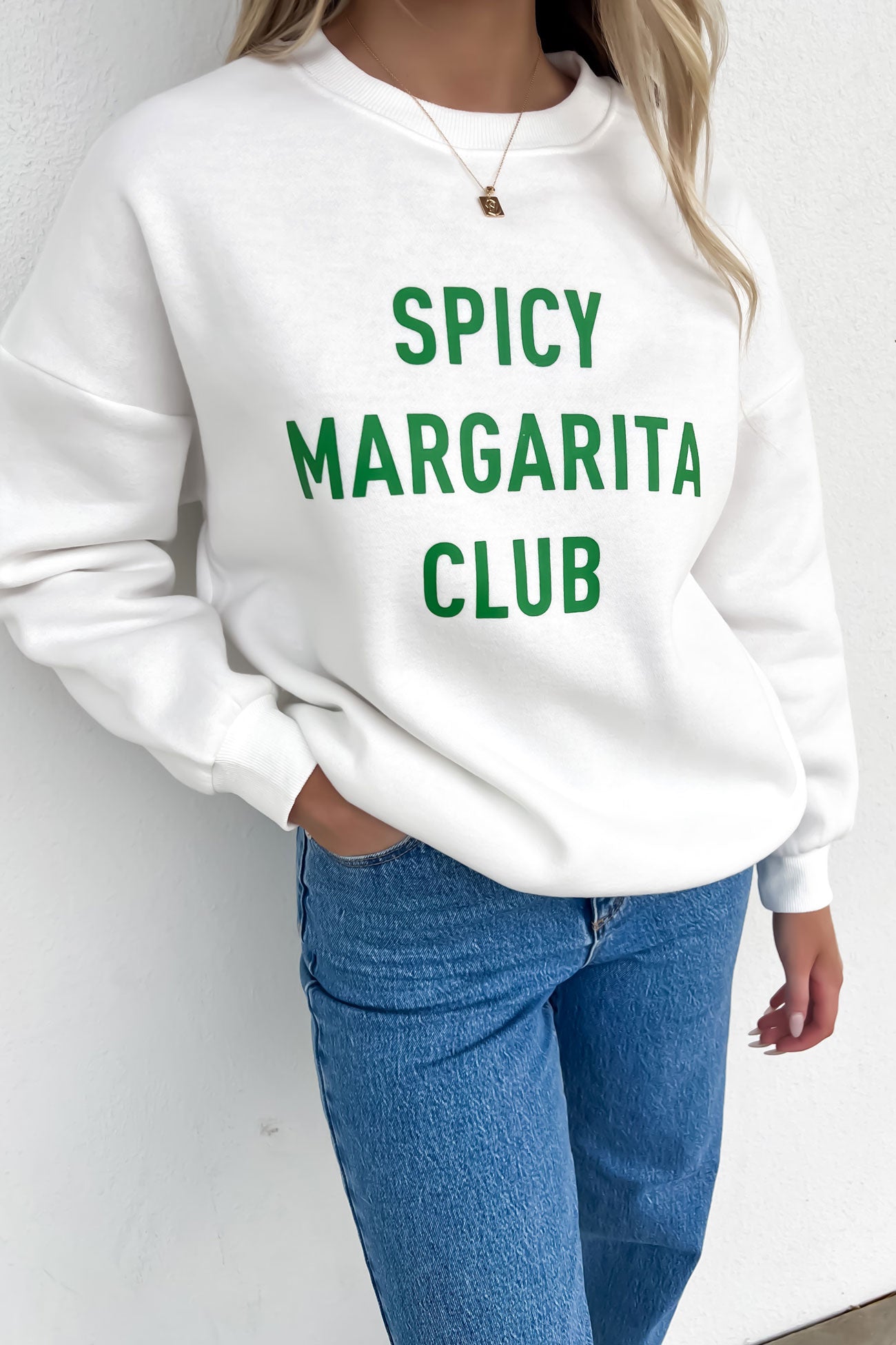 Spicy Margarita Club Crew White Green