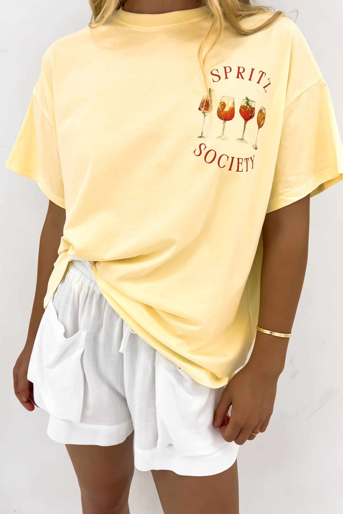 Spritz Society Tee Yellow