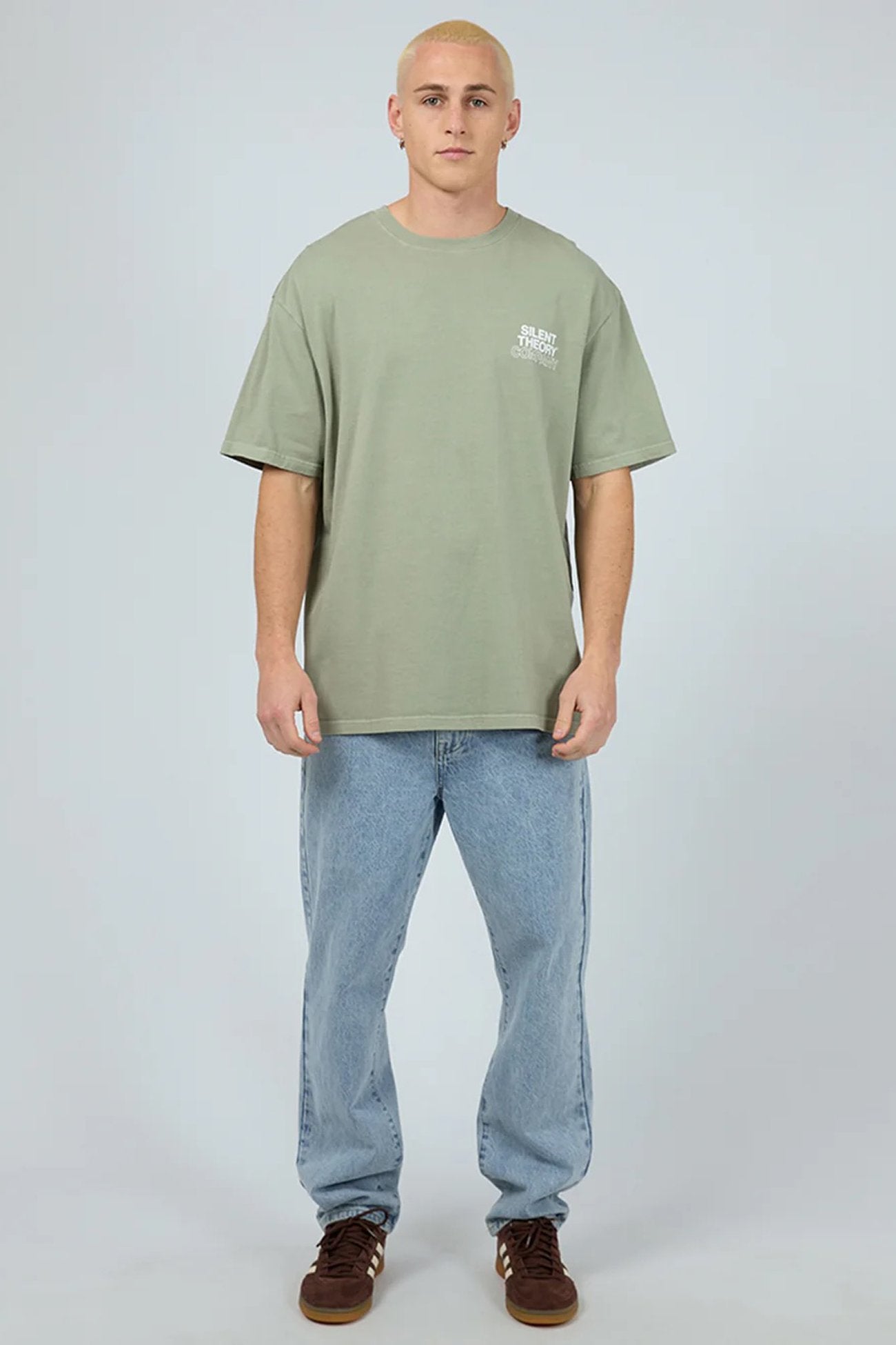 Stacked Tee Sage