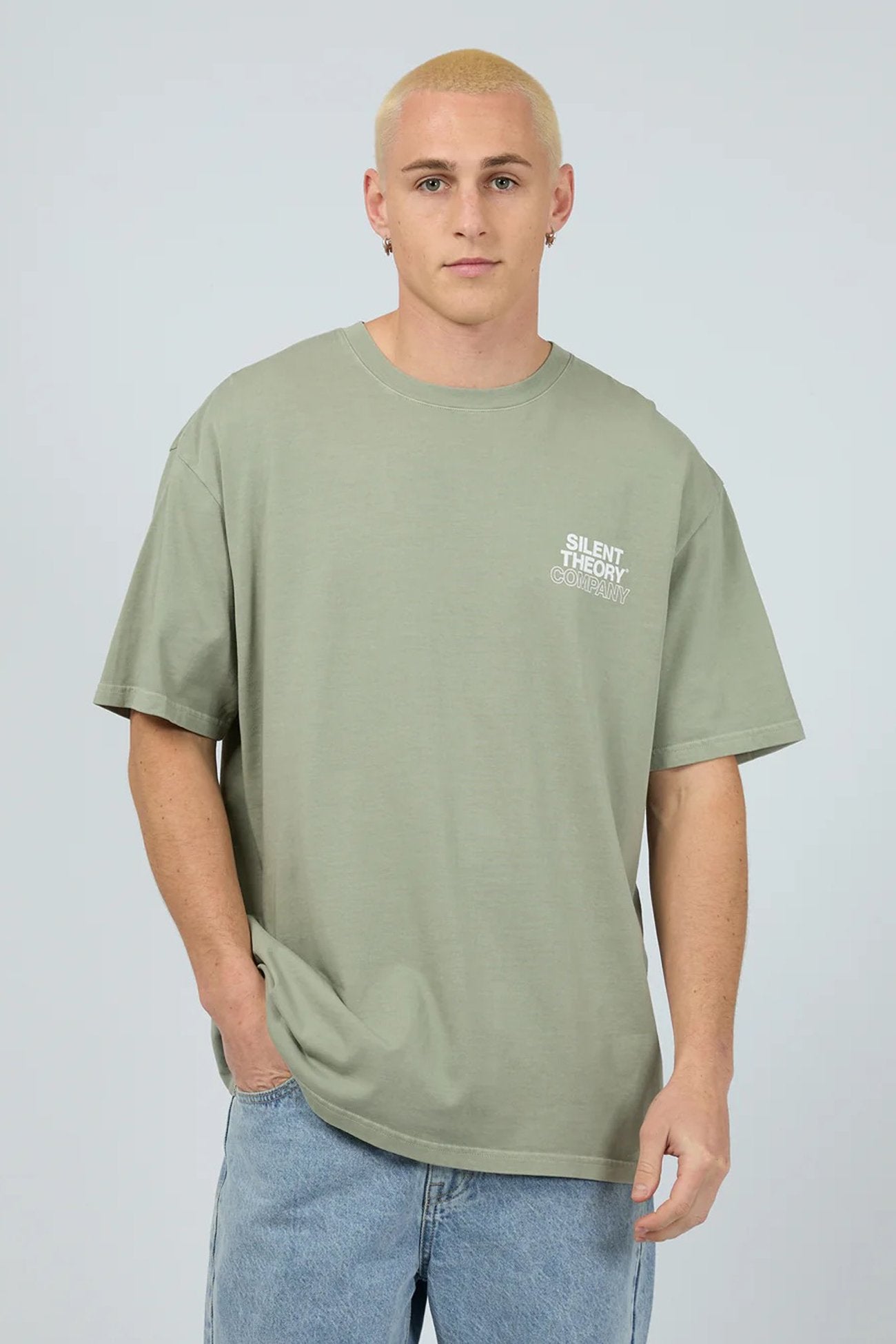 Stacked Tee Sage