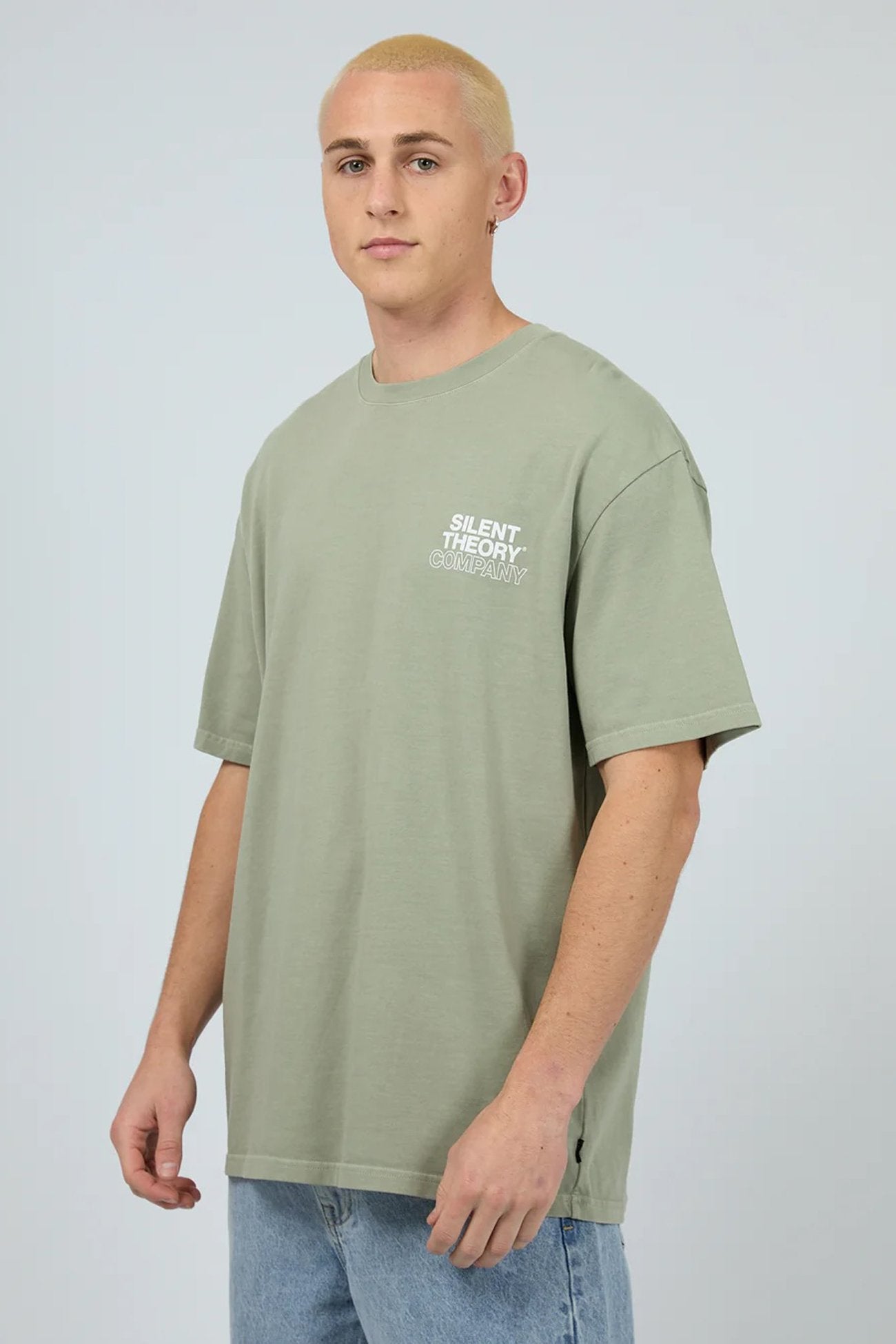 Stacked Tee Sage