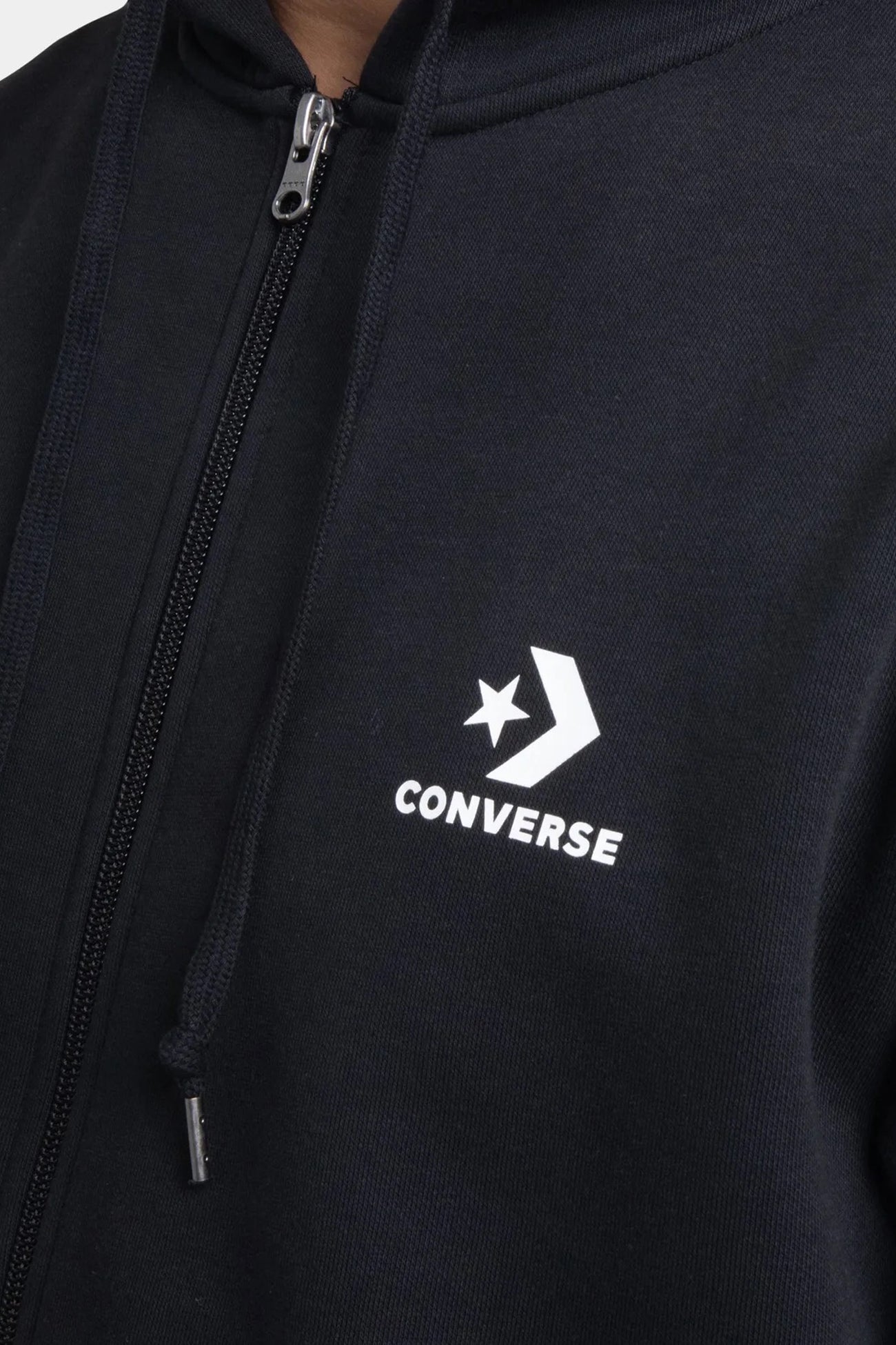 Star Chevron Fullzip Hoodie Black