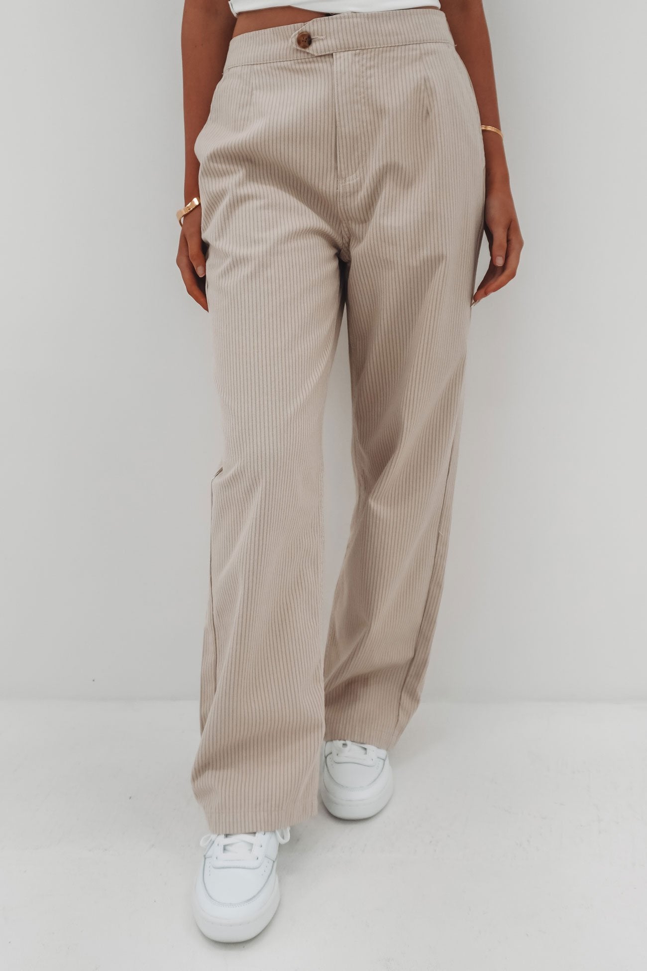 Stripe Hudson Pant Natural