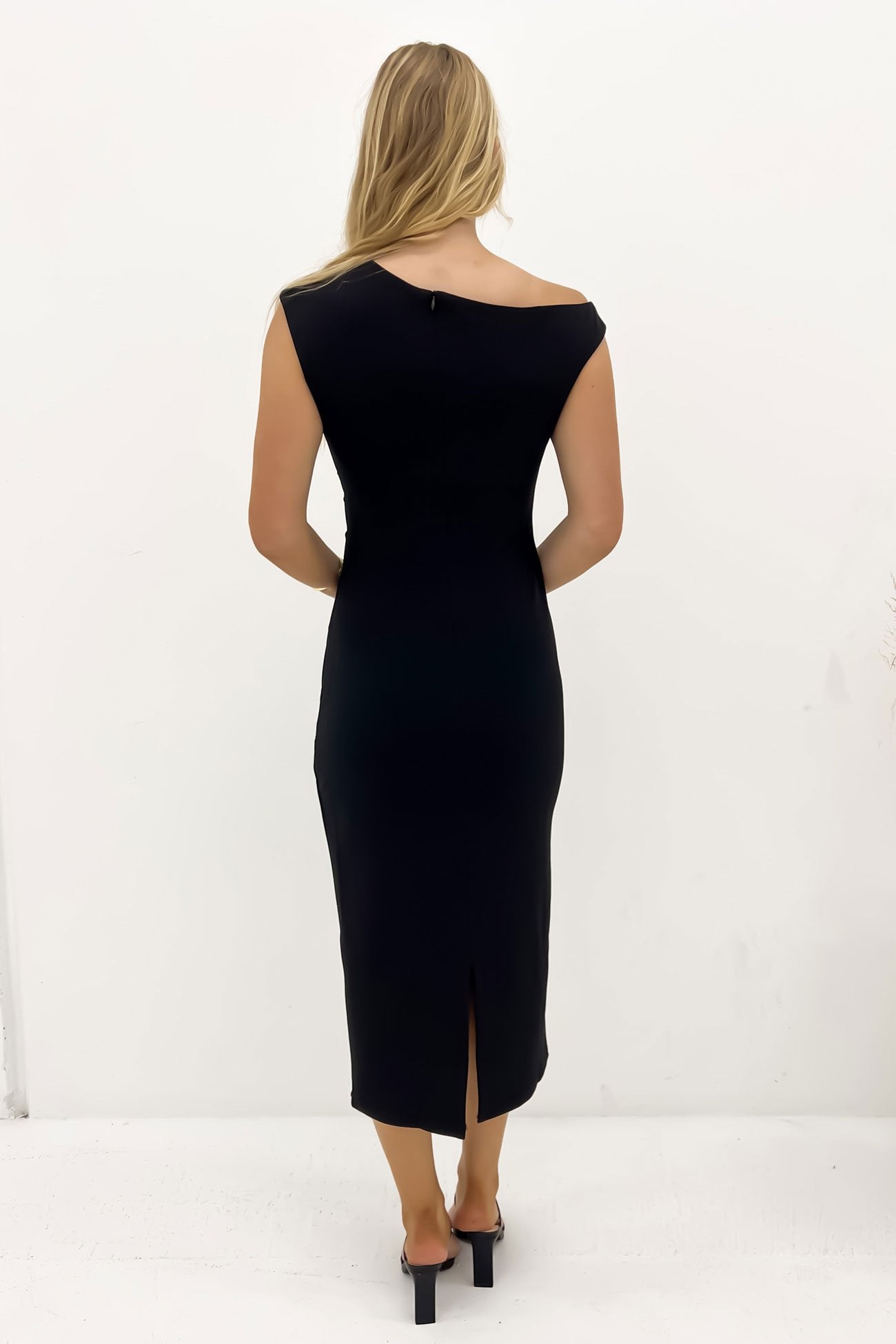 Sylvie Midi Dress Black