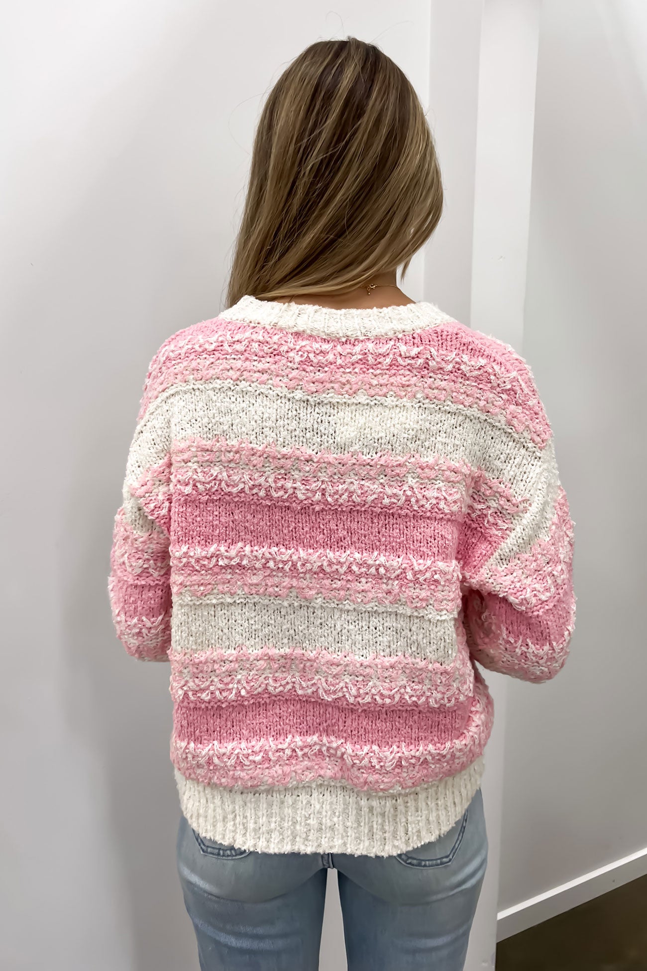 Taralee Knit Jumper Pink Cream