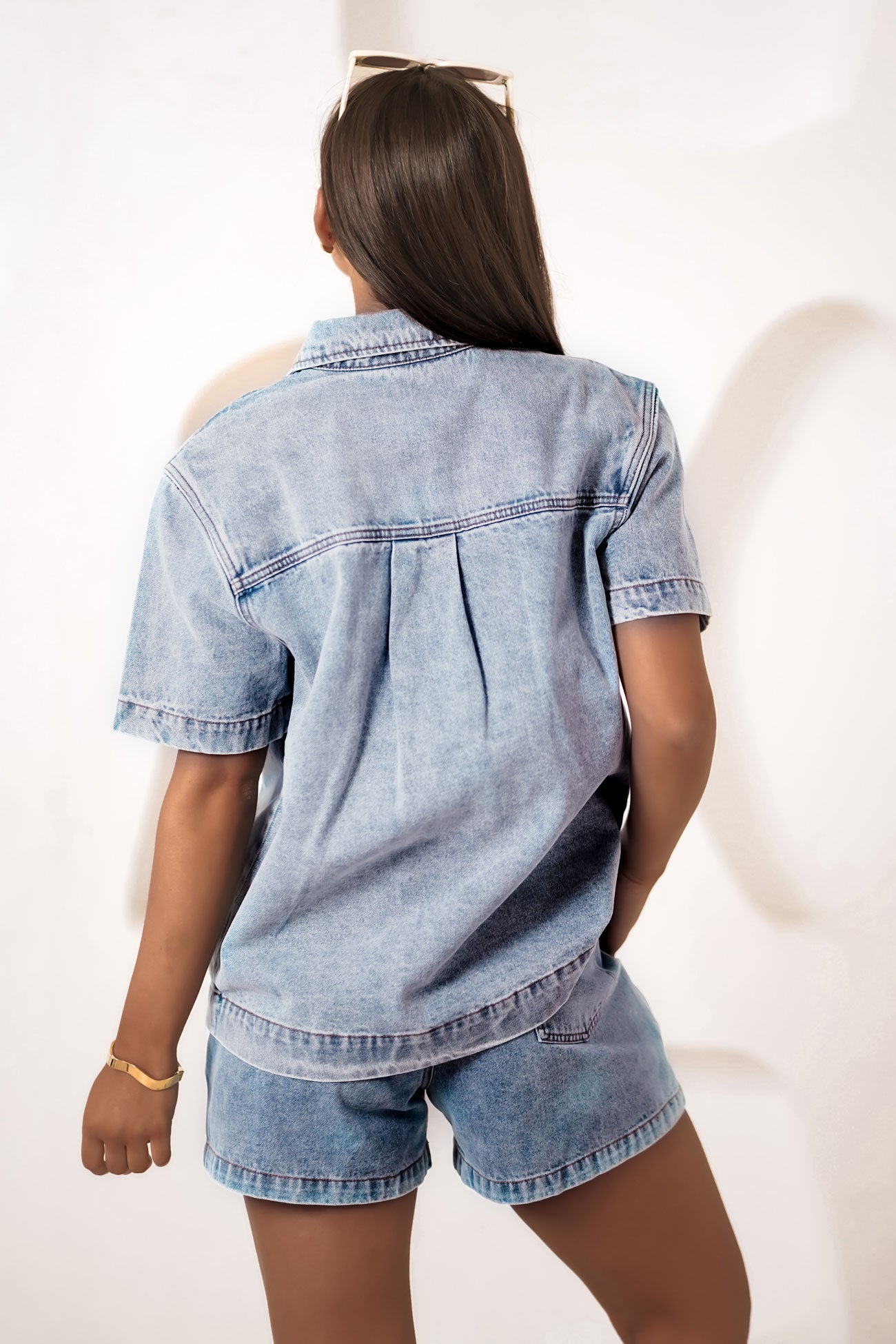 Tatum Denim Shirt Clear Water Blue