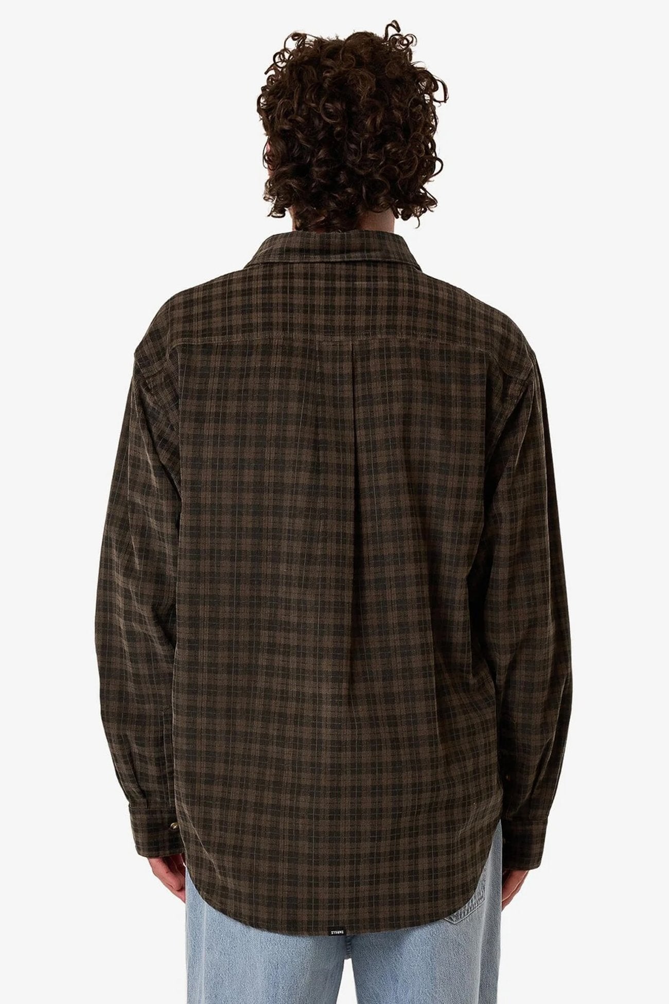 Thrills Union Cord Check Long Sleeve Shirt Falcon