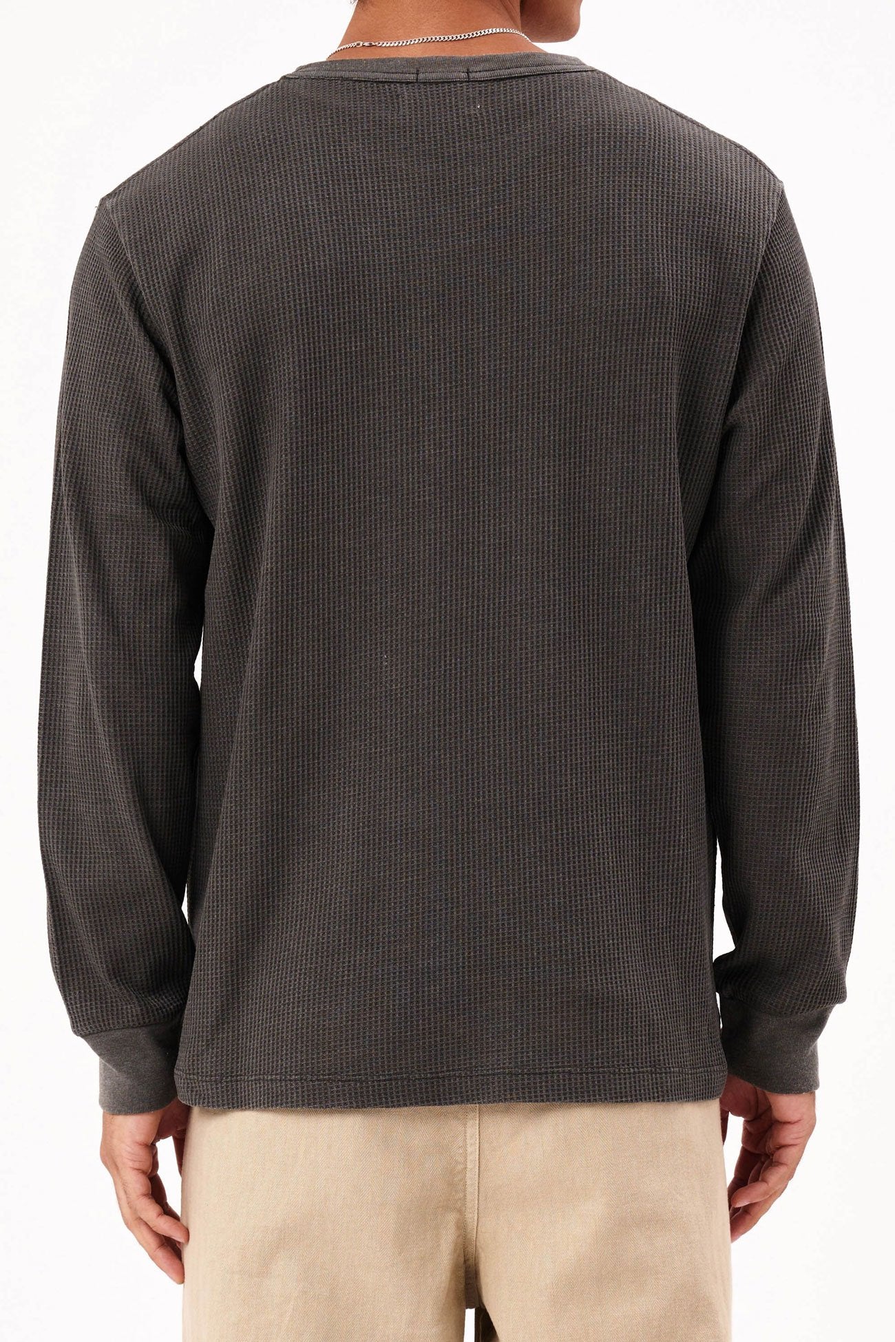 Trade Waffle Long Sleeve Tee Charcoal