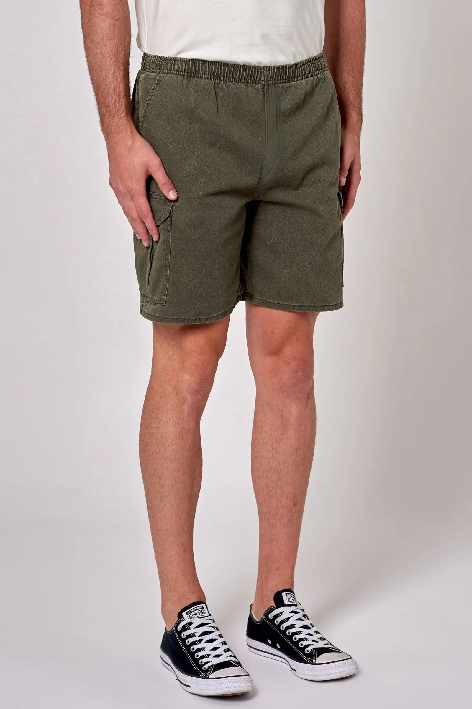 Tradie Cargo Short Faded Army