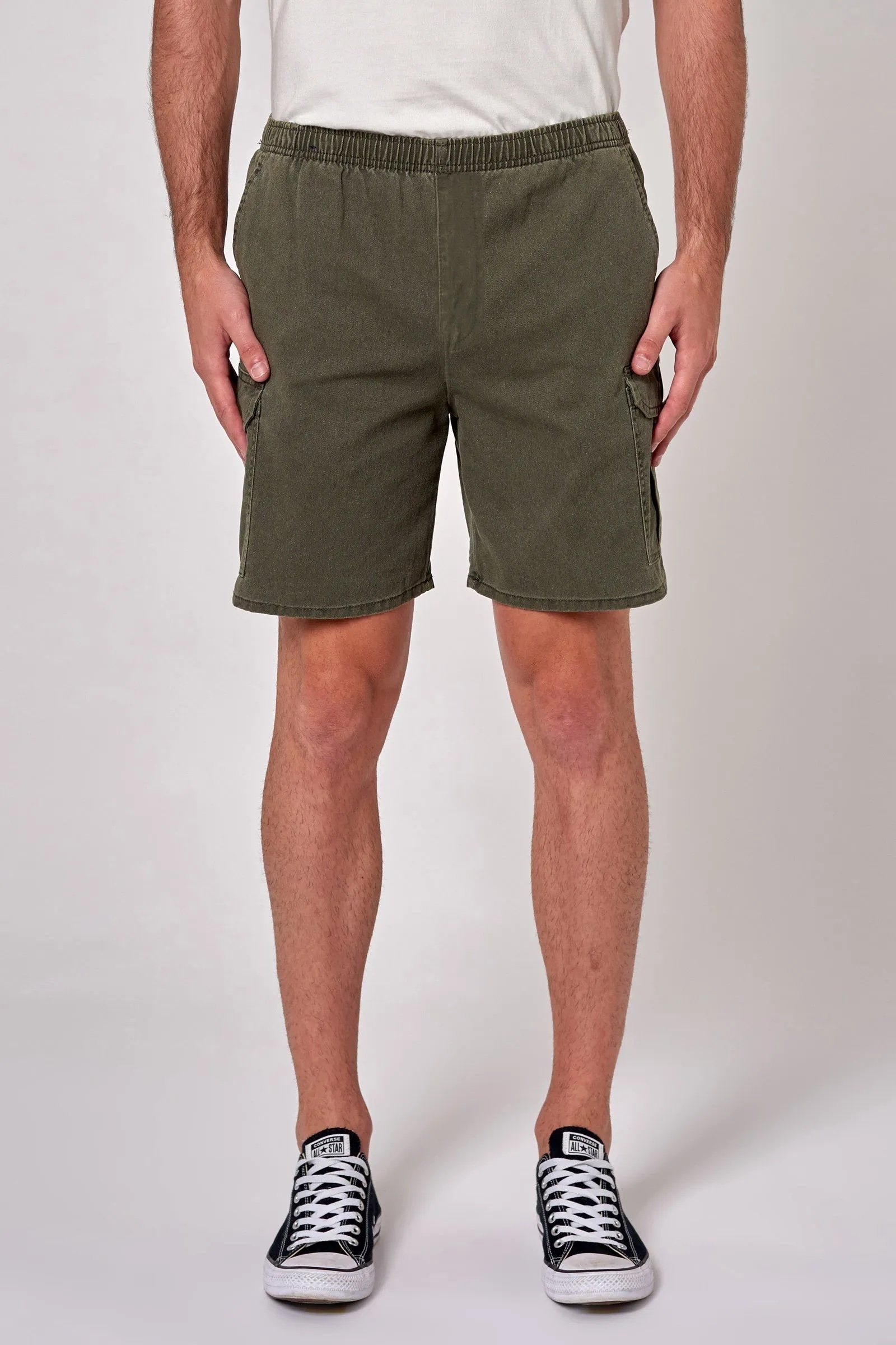 Tradie Cargo Short Faded Army