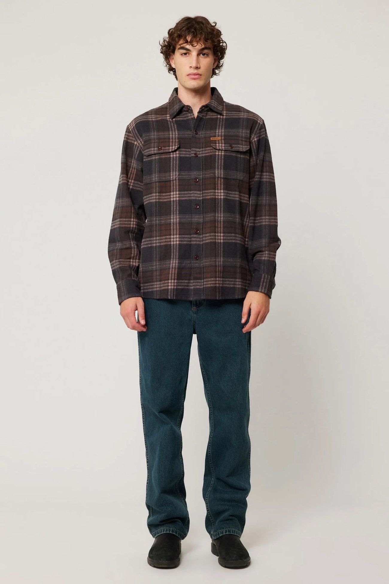 Trailer Check Shirt Brown Check