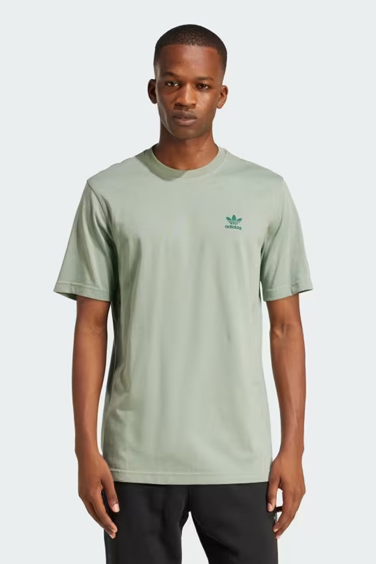 Trefoil Essential Tee Silver Green