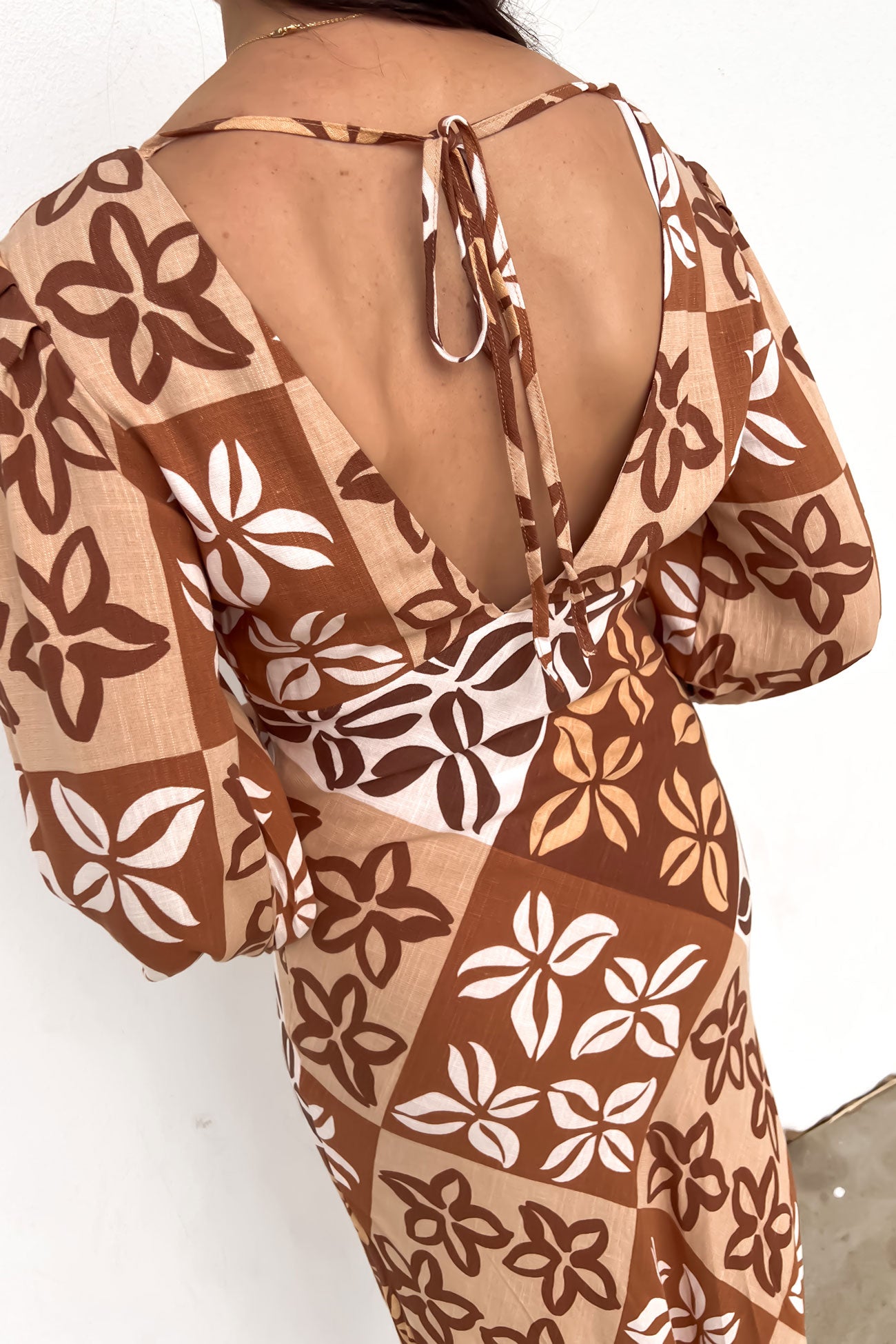 Tylah Maxi Dress Brown Milan