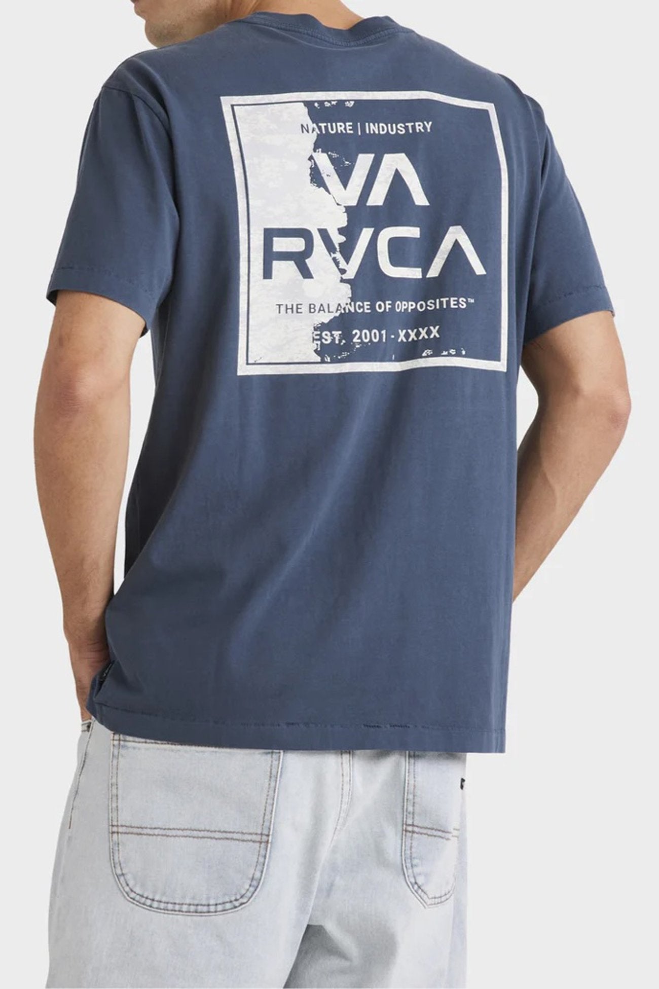 VA Torn Short Sleeve Tee Petrol Blue