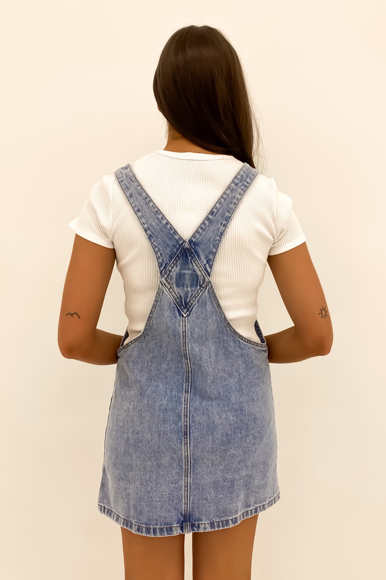 Vianna Pinafore Light Blue