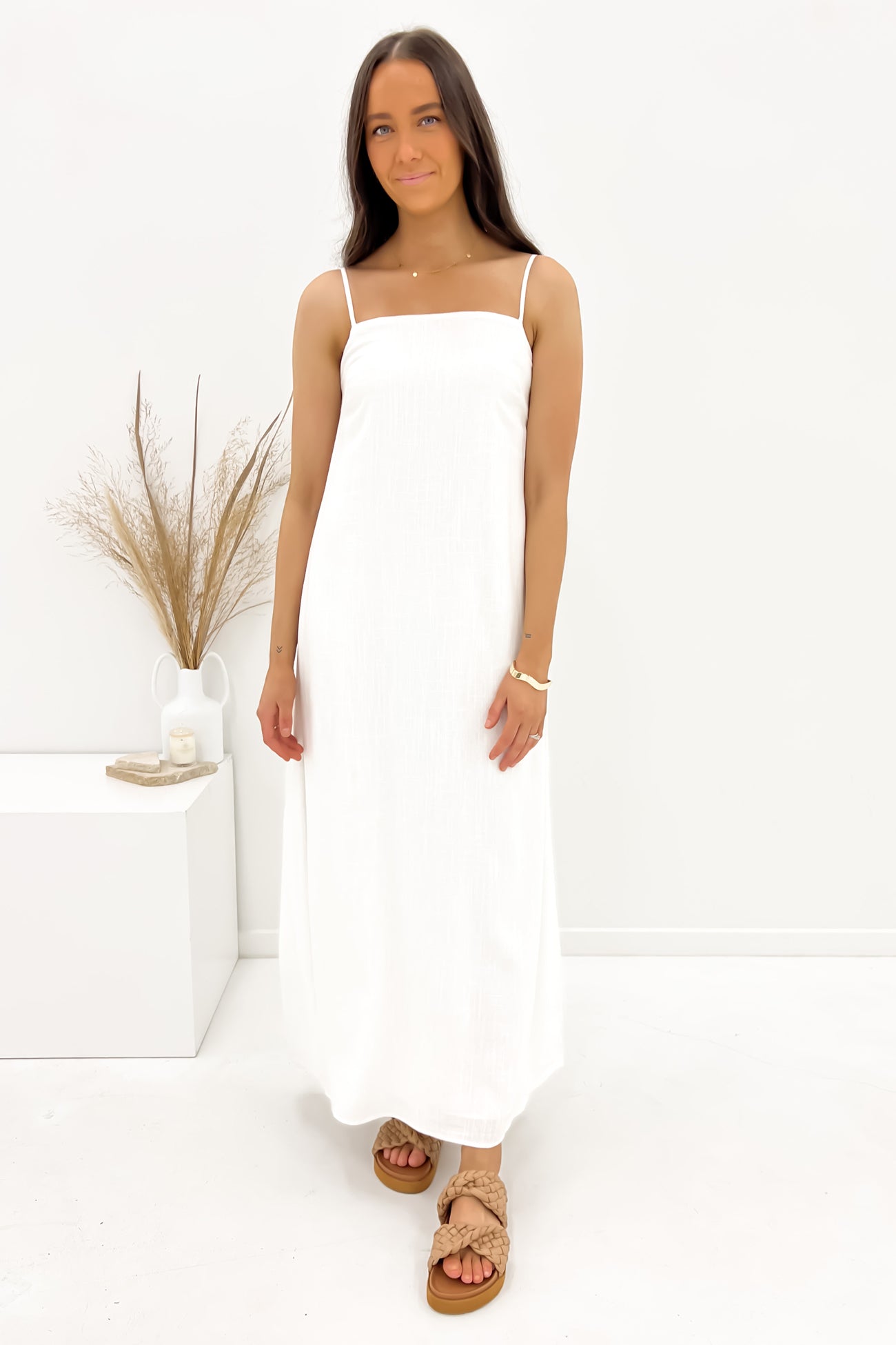 Viktor Maxi Dress White