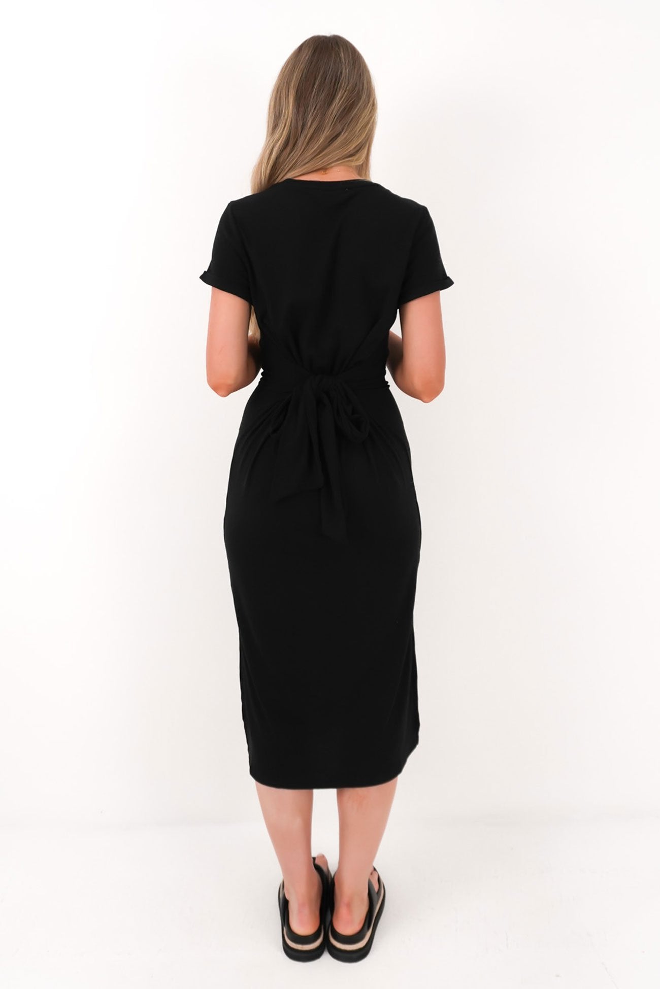 Viola Midi Dress Black