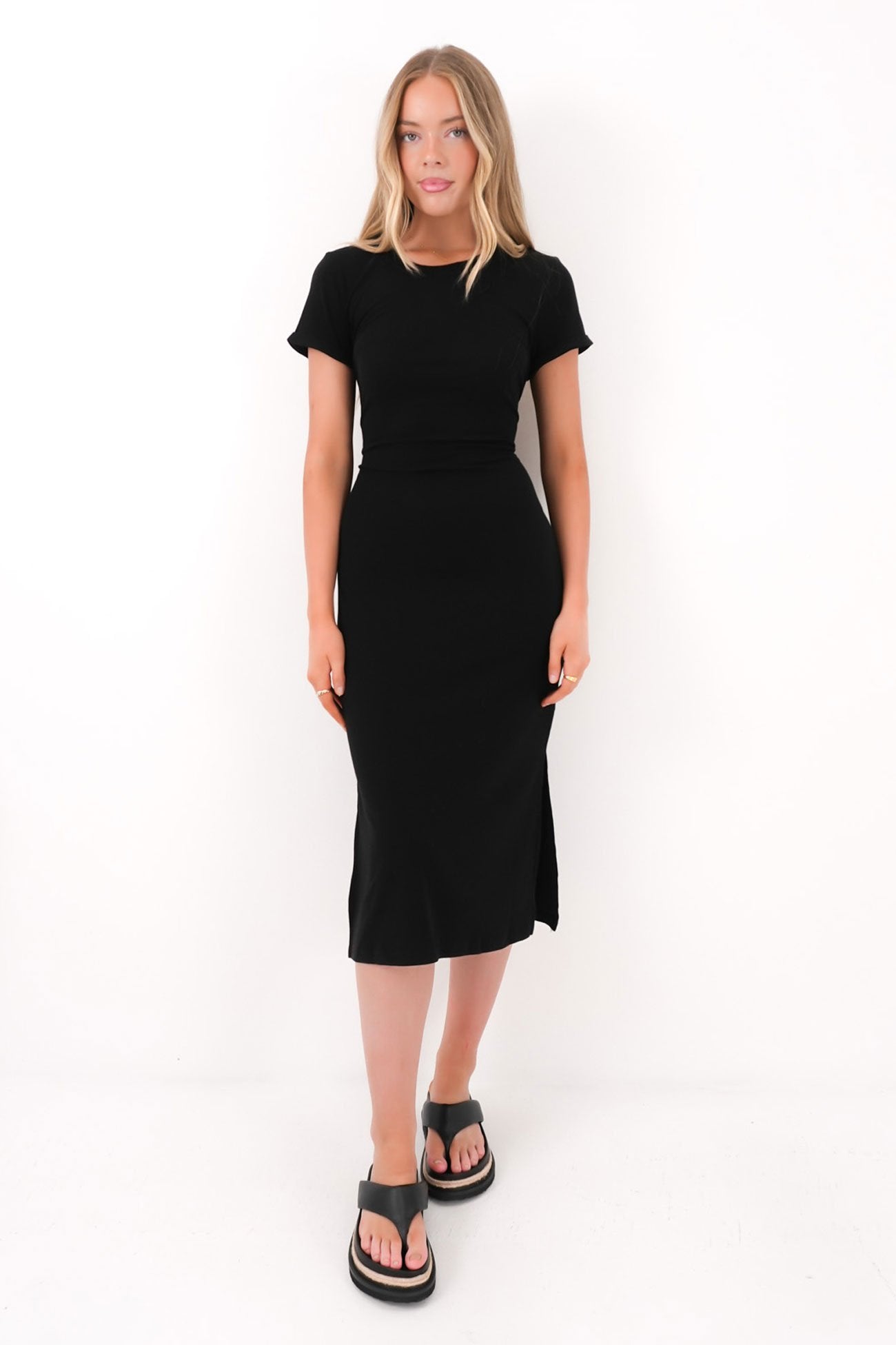 Viola Midi Dress Black