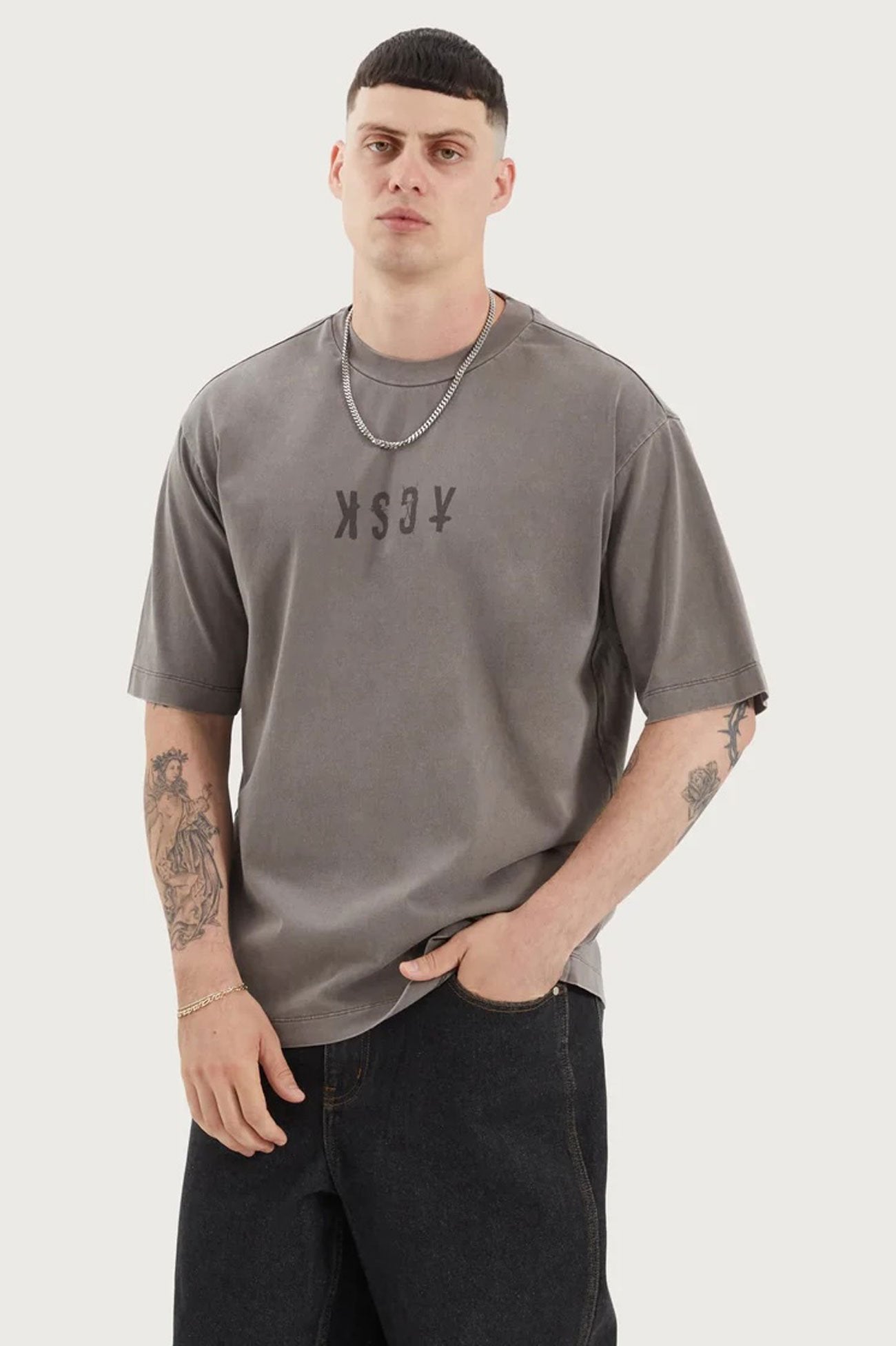 West Oversized Tee Pigment Iron