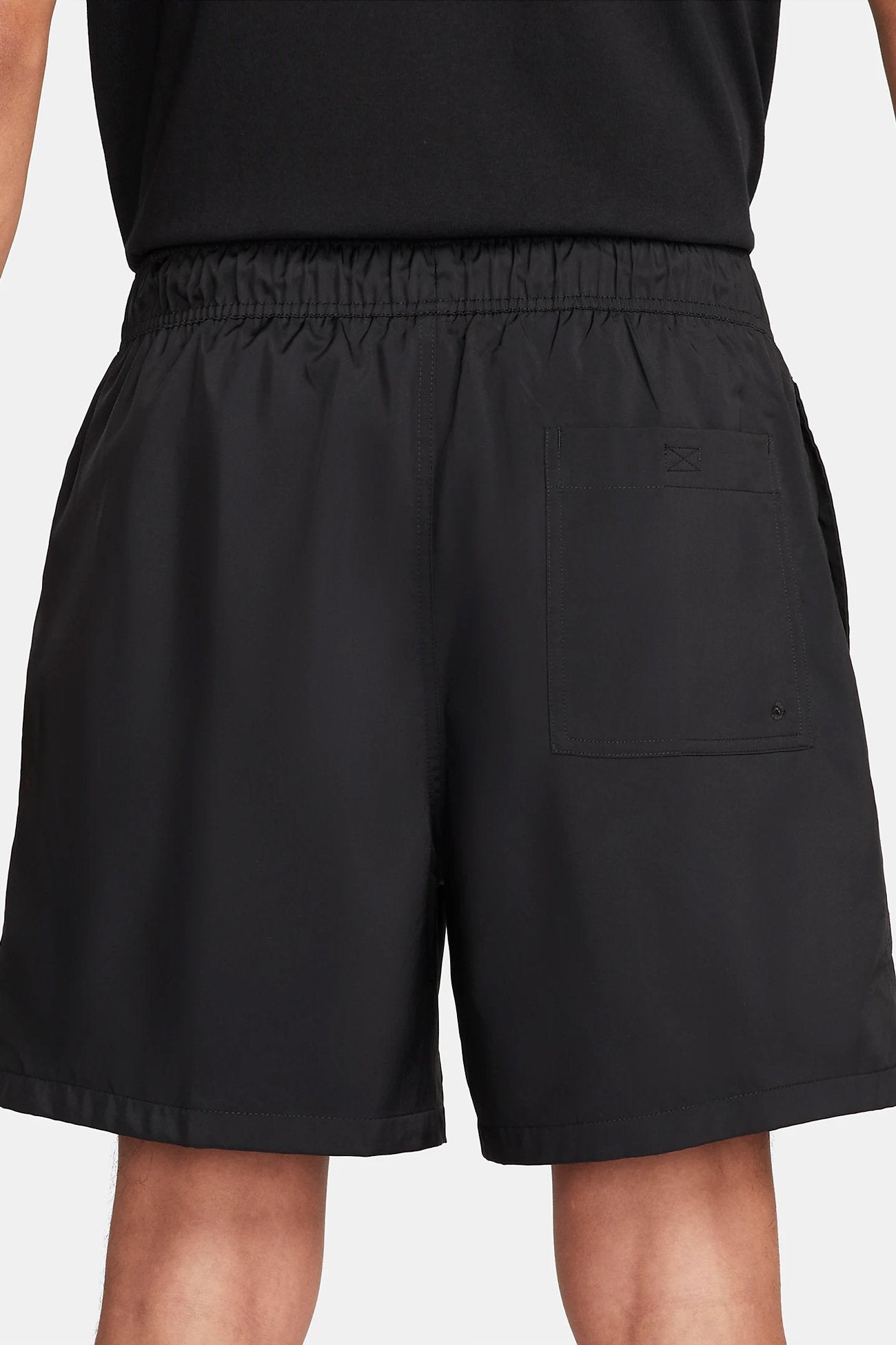 Woven Flow Short Black White