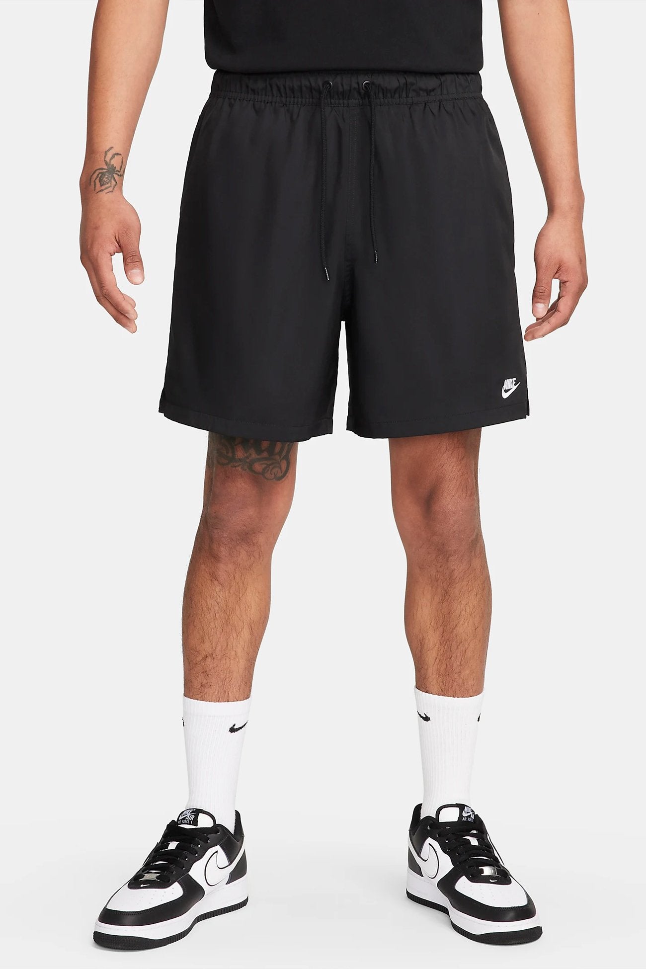 Woven Flow Short Black White