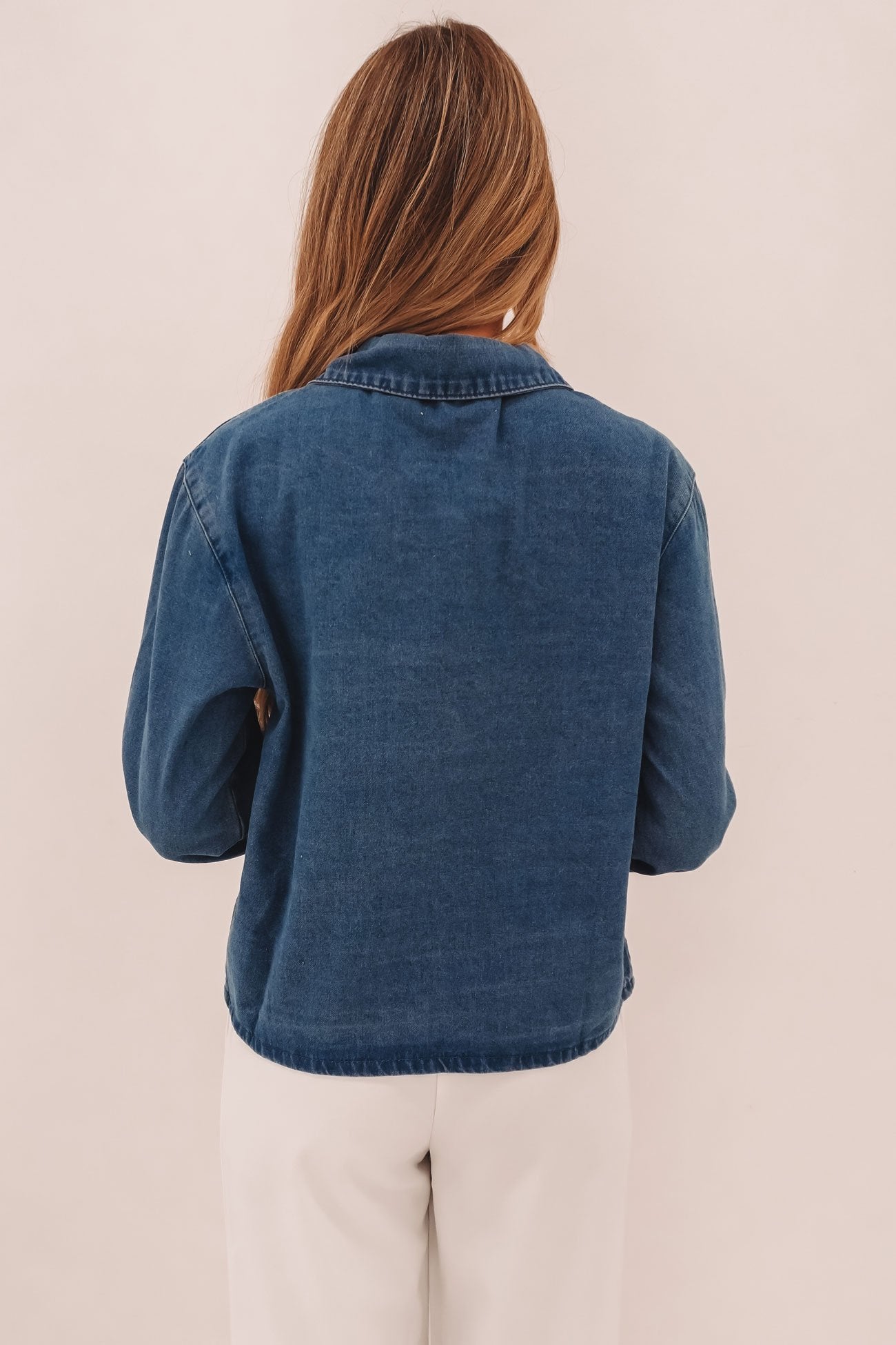 Wylie Denim Light Weight Jacket Mid Blue