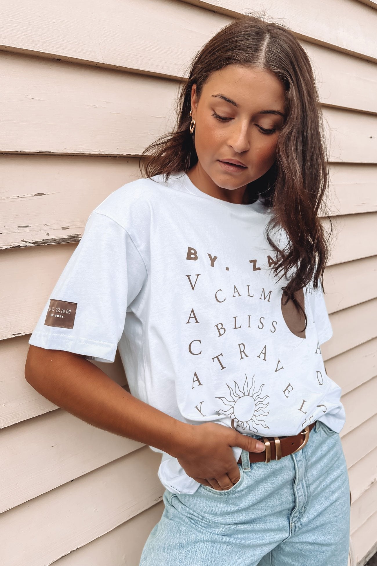 Zah Vacay Club Tee White