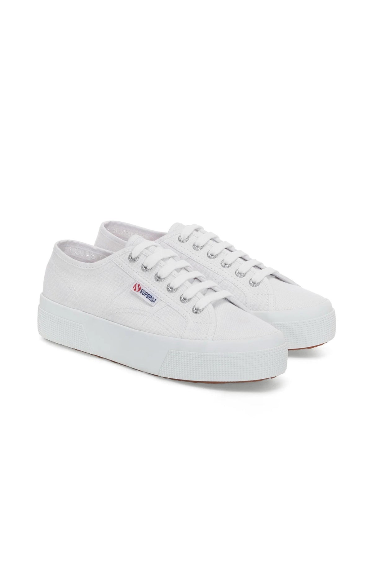 Platform white hot sale superga