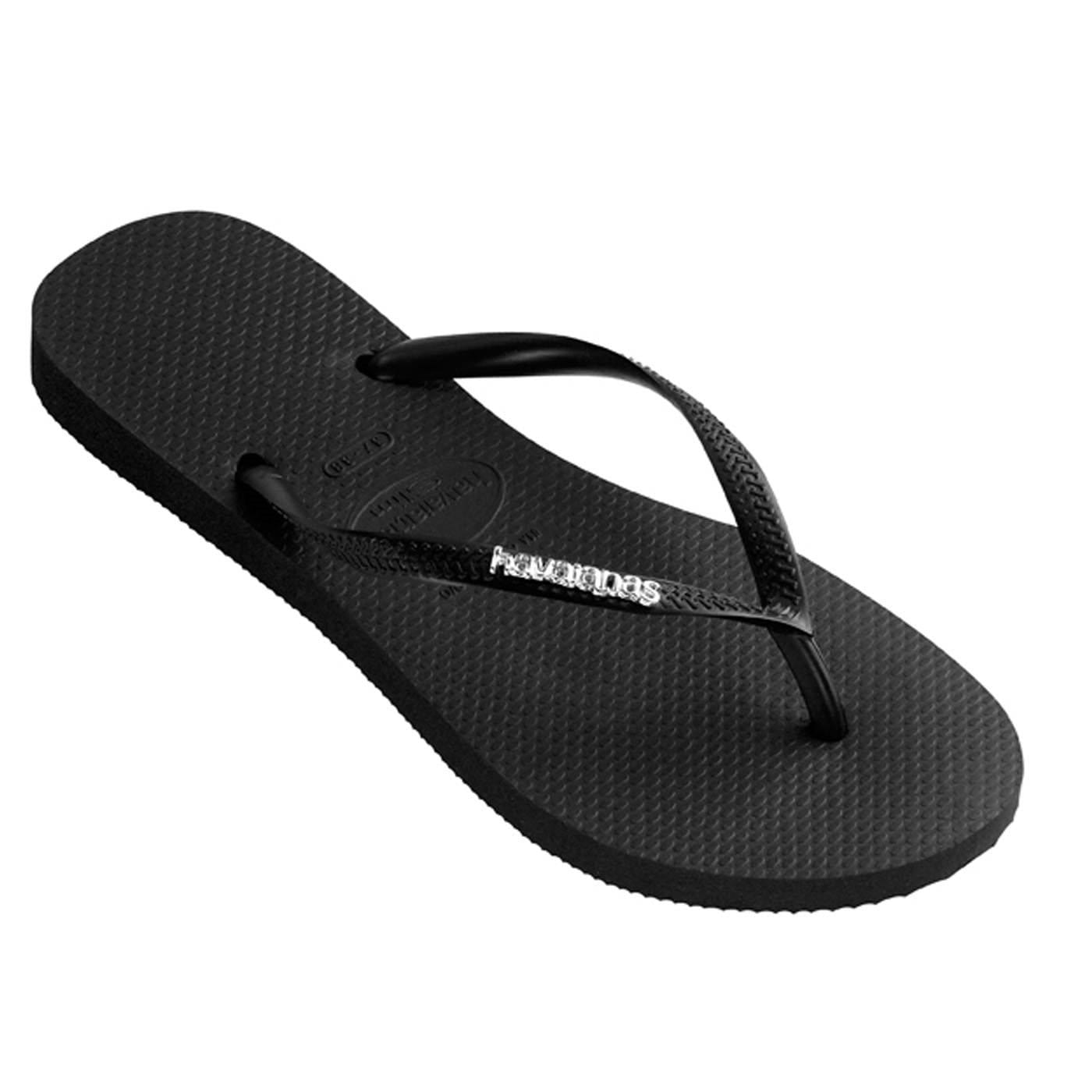 Slim Metal Black // Silver Female Havaianas - Jean Jail