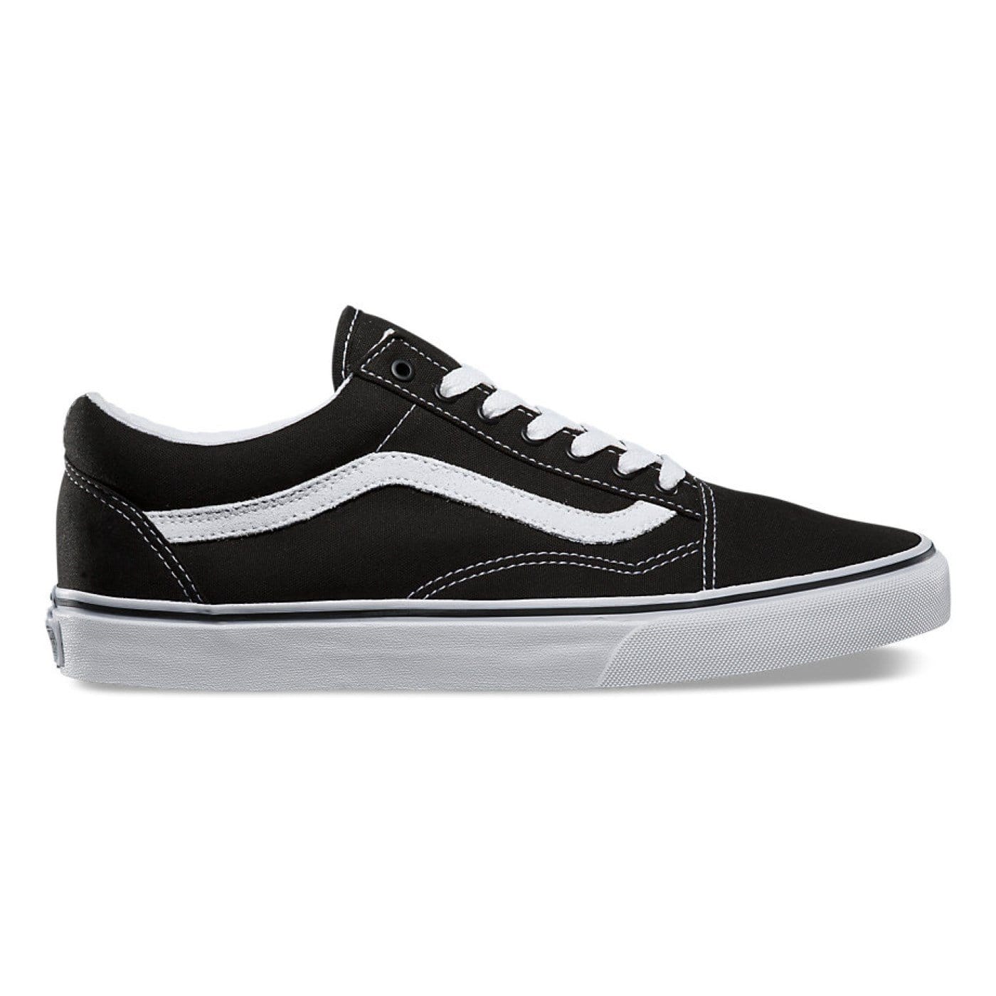 Old Skool Black White Vans - Jean Jail