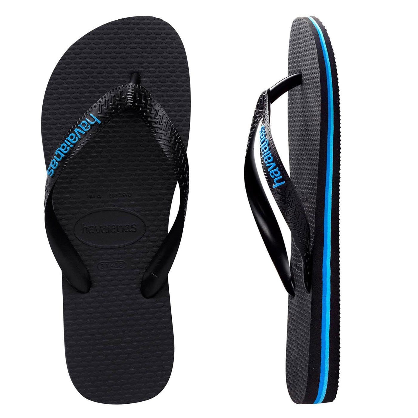 Filete Rubber Logo // Black Blue Havaianas - Jean Jail