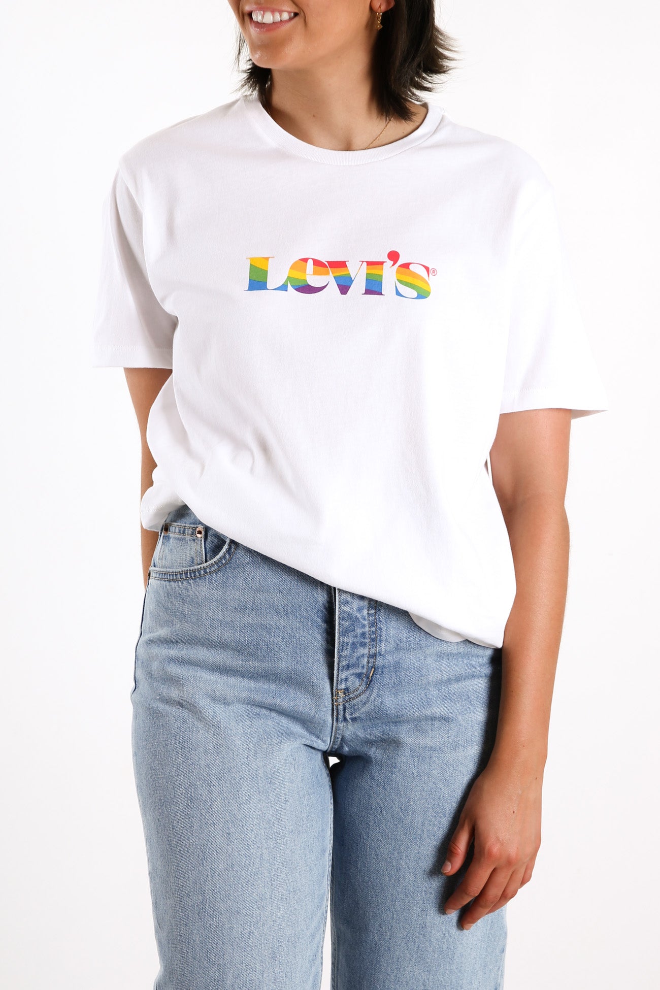 Community Tee Pride Logo White