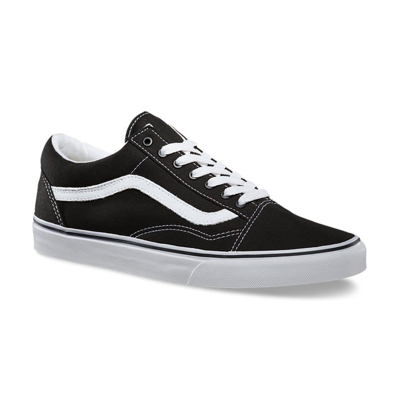 Old Skool Black White Vans - Jean Jail