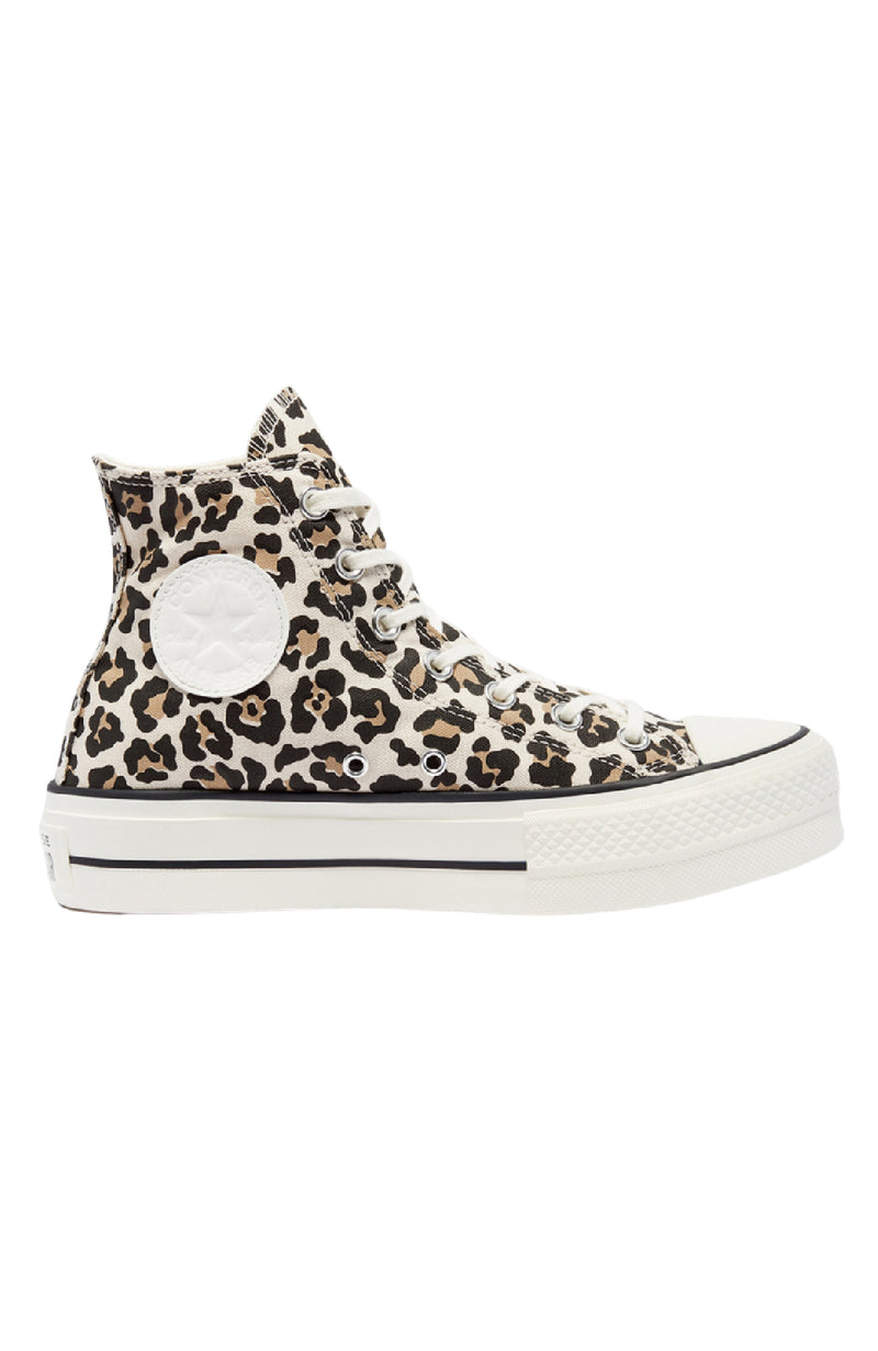 Chuck Taylor Lift Leopard Print High Top Driftwood Jean Jail