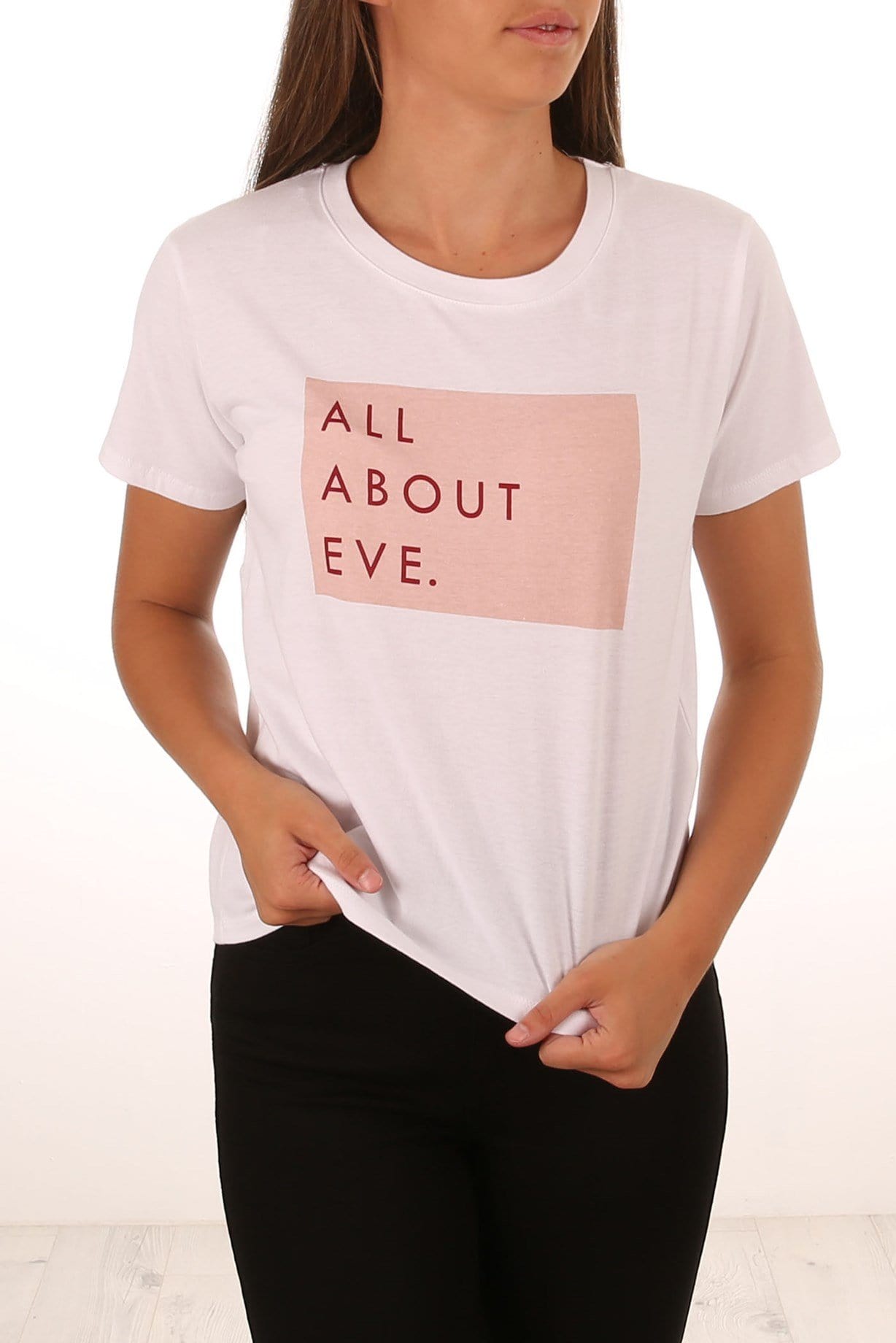 All About Eve Label Tee White All About Eve - Jean Jail