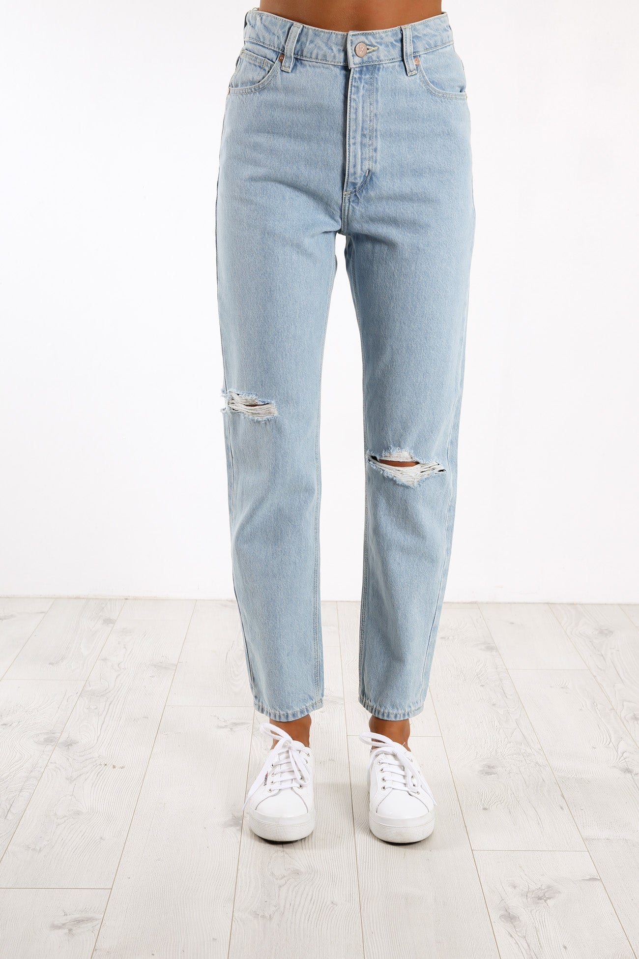 A 94 High Slim Jean Daisy Blue