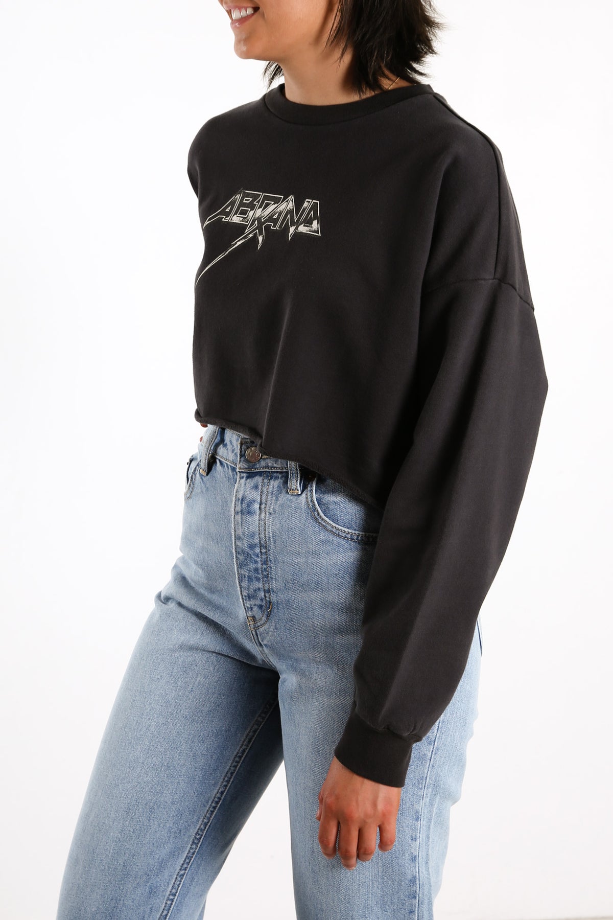 Oversized crop hotsell top sweater