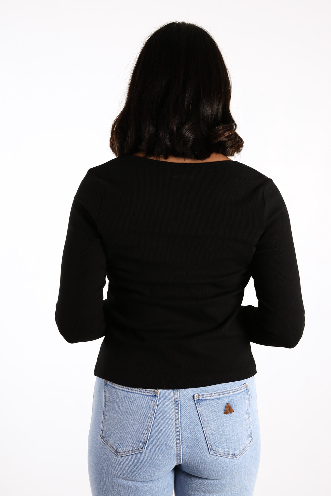 Abbie Long Sleeve Top Black