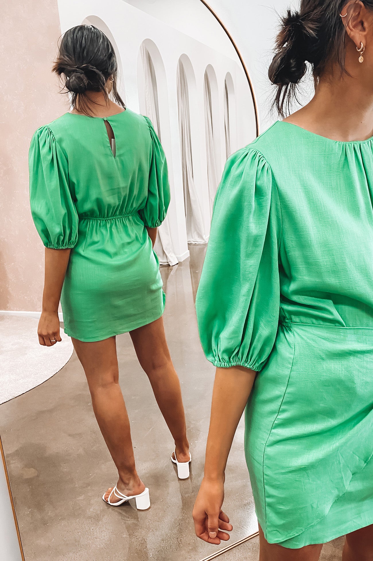 Abigail Mini Dress Green