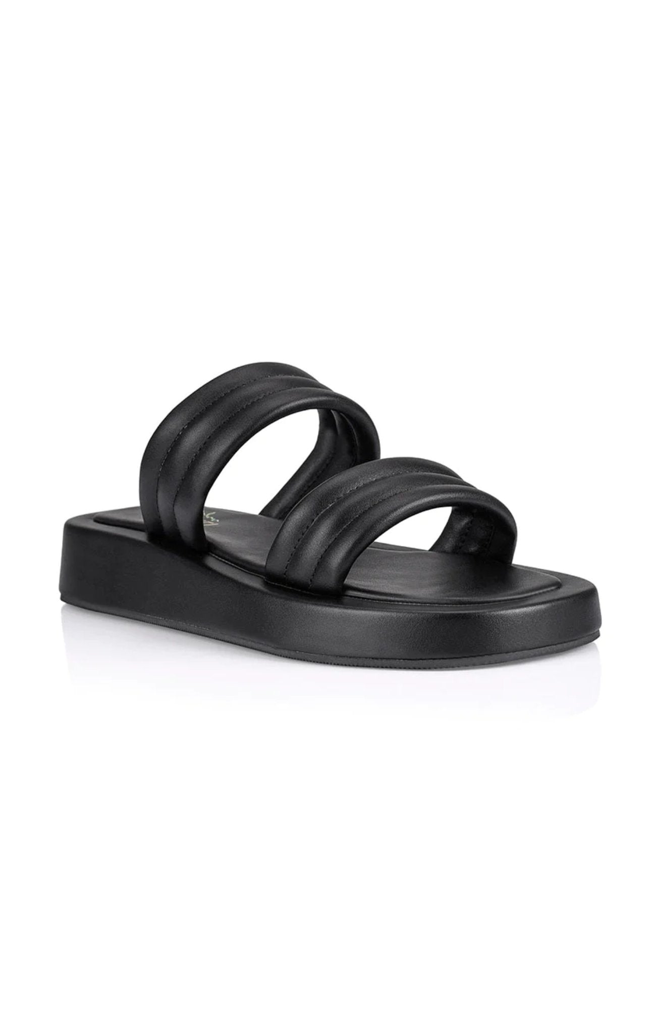 Boss Flatform Slides Black Smooth